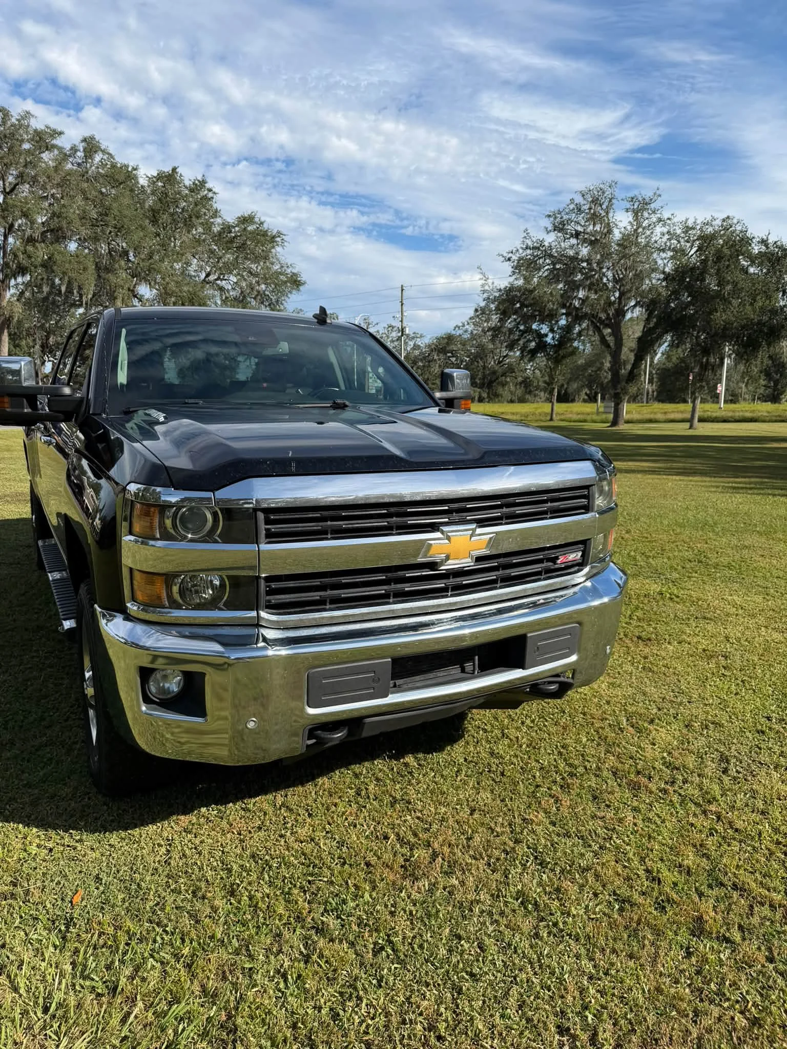 She&rsquo;s known as Black Beauty. 2016 Chevrolet 2500 Duramax Diesel Crew Cab 4x4. 
Ice cold air. Runs great. Just had Factory Regen, oil change and filter, and fuel filter. 427K Miles. Good rubber. 4 Wheel Drive works. Hate to let her go.