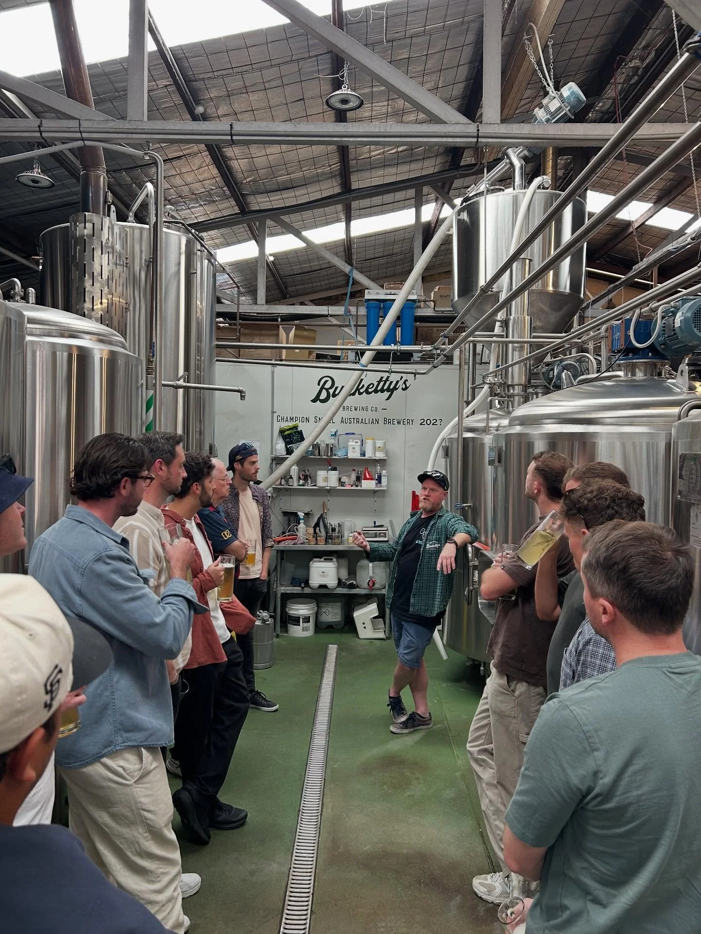 Thanks to our sponsors @buckettys who gave our lads a tour of the brewery yesterday and then treated the boys to a tasing session 🍻 

Chris was a great host and answered the many questions Zach and the rest of the boys had.

We are two weeks out fro