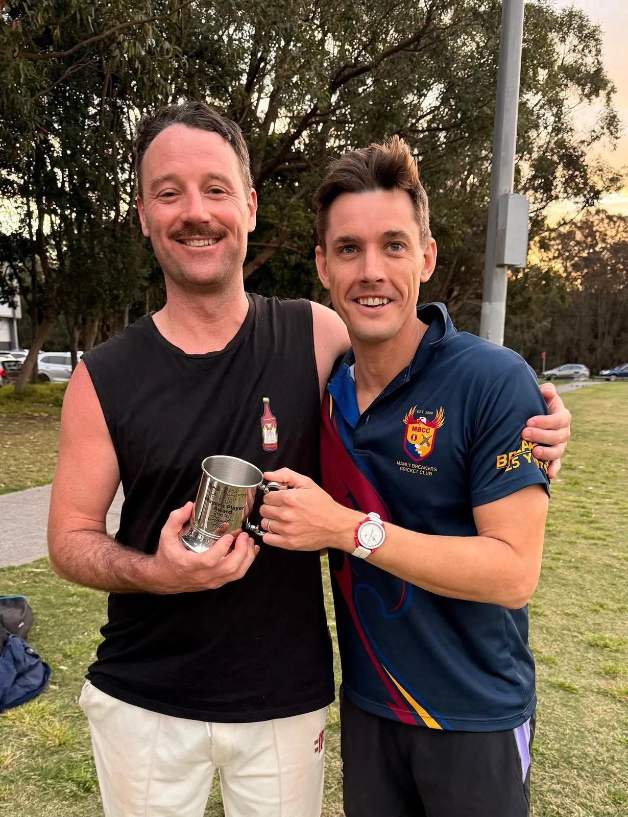 2nd round of the Saturday competition, saw a master plan come together for our 1st XI as they beat Wakehurst by 101 runs!
Unfortunately our 2nds &amp; 3rds suffered close defeats!
Your @buckettys MOM awards presented to @tomneilson_ for his impressiv