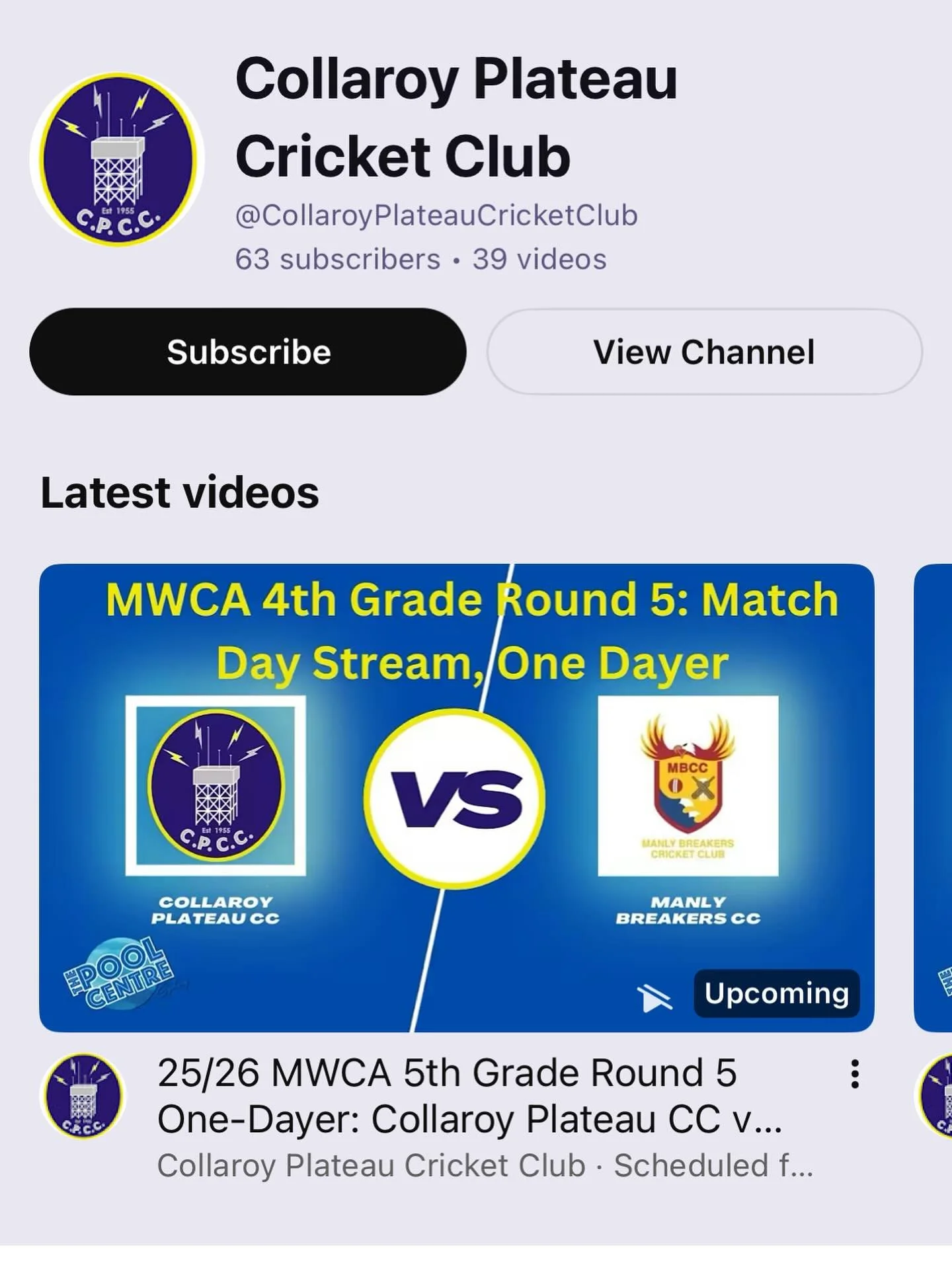 Fresh from posting 311/5 in their last outing, our 3rd XI take on Collaroy Plateau this Saturday with the game set to be streamed live.

https://www.youtube.com/watch?v=7hjEUmdtp3A 

Follow the action at the above link!

Good luck boys!

#Breakers 🏏