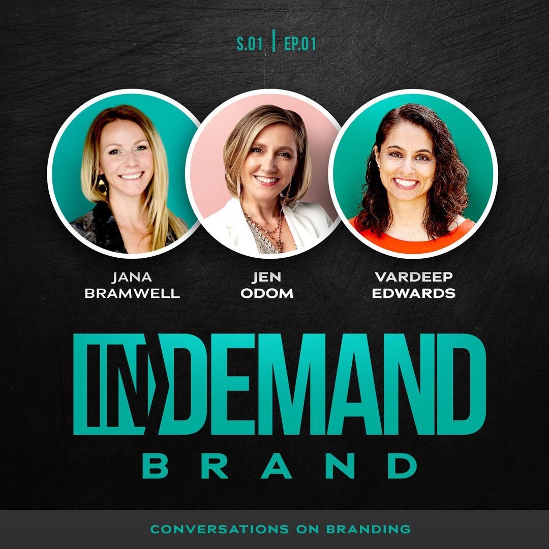 We're LIVE! 🎉

Having planned and talked about this for months, we have finally launched our first video in our In Demand Brand series! I'm incredibly grateful to be co-hosting this show with branding experts Jana Bramwell and Vardeep Edwards.

We'r