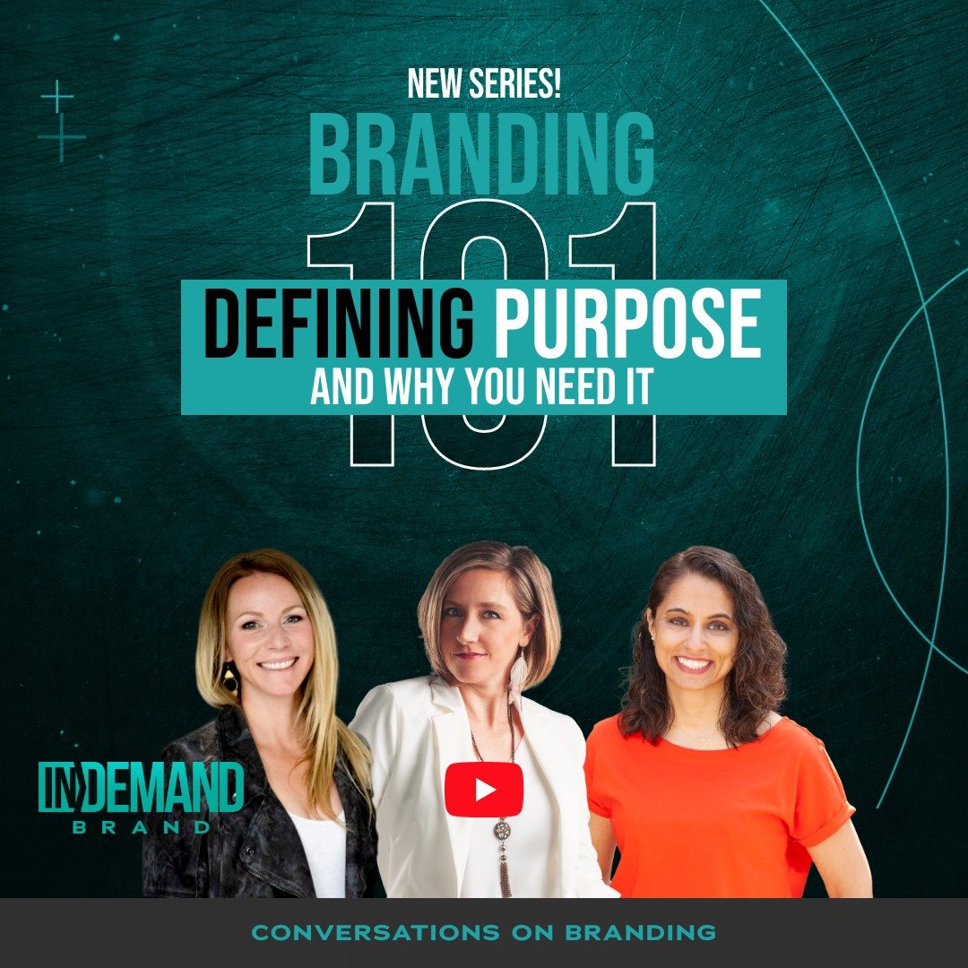In our Episode 2 of #branding101 on @indemandbrandshow , @brandmaverick_jana @thebrandingfox and I talk about PURPOSE. 

&bull; What is branding's importance and role in branding?
&bull; Should a purpose statement align with what a company does?
&bul