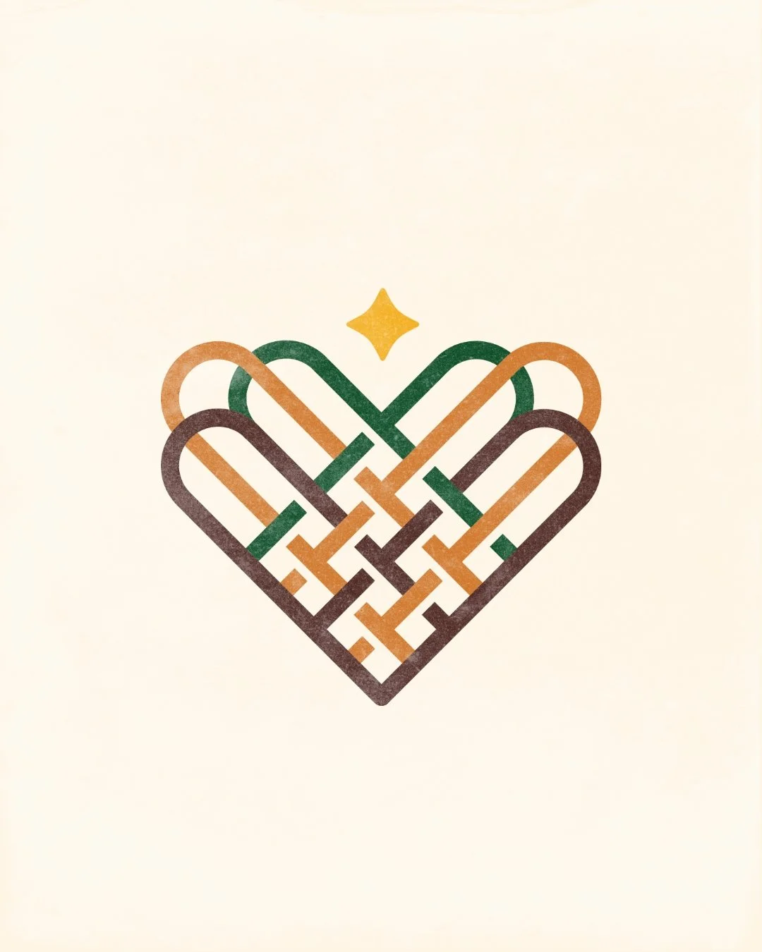 The Lift Up Girls icon brings several ideas together in one mark.

The visual references the trades the women learn, the interwoven support system built around them, and the beauty, strength, and hope that emerge through healing.