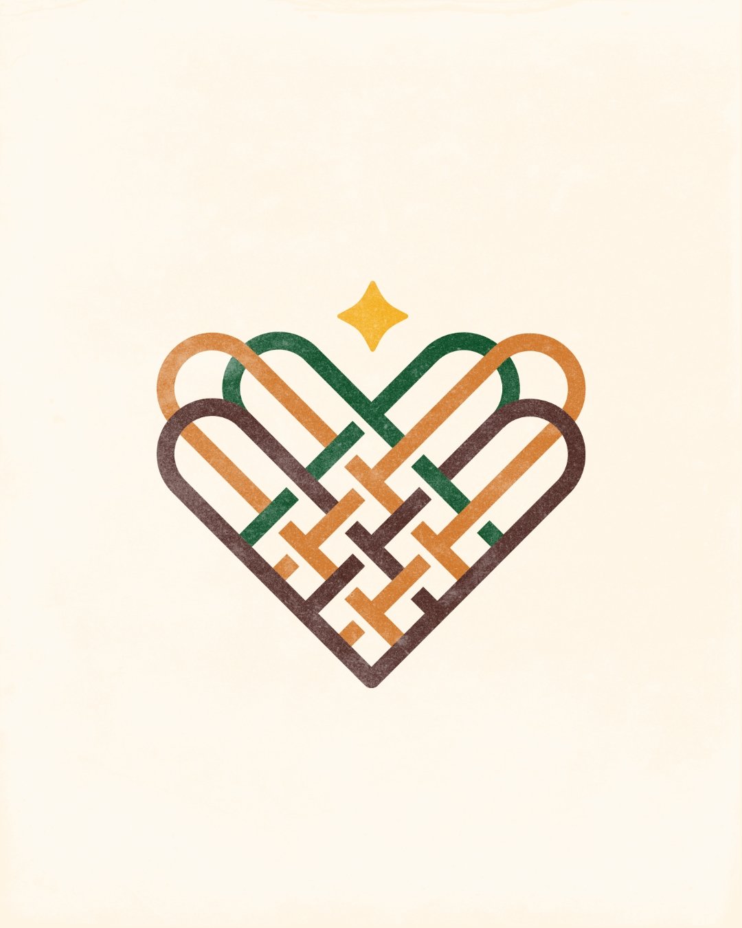The Lift Up Girls icon brings several ideas together in one mark.

The visual references the trades the women learn, the interwoven support system built around them, and the beauty, strength, and hope that emerge through healing.