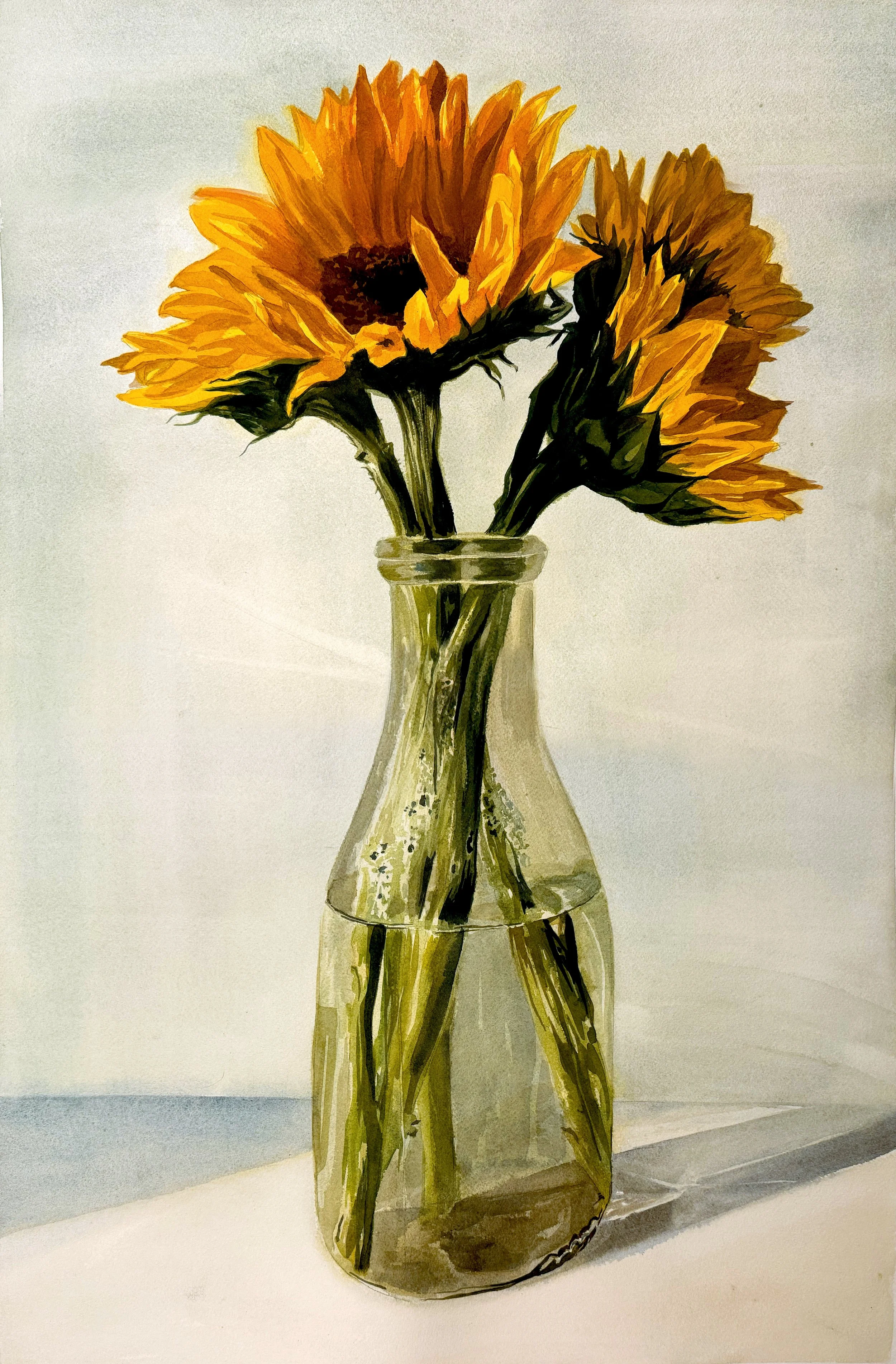 sunflower in bottle.jpg