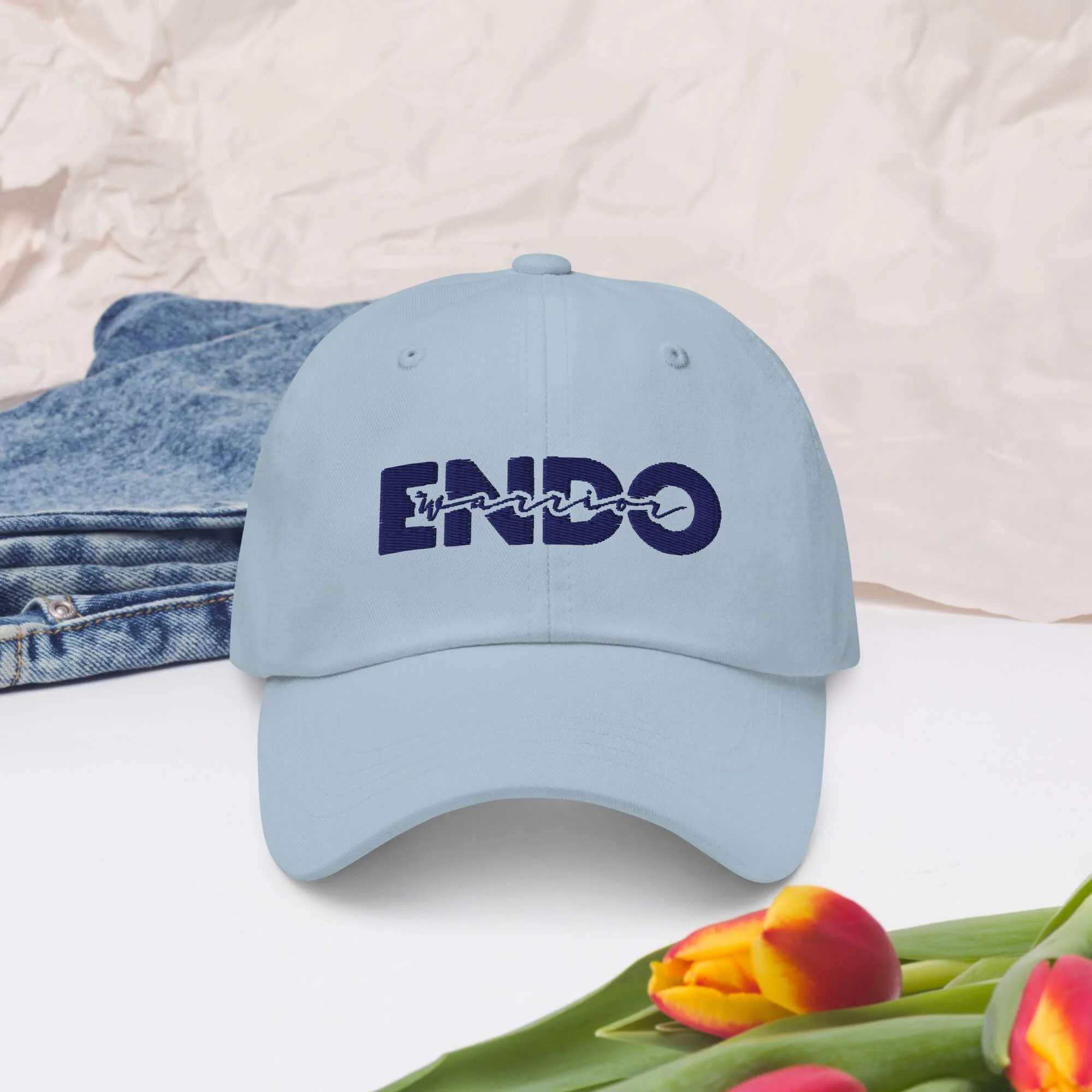 endometroiss-merch-classic-dad-hat-light-blue-front-2-69aecd2008e82.jpg