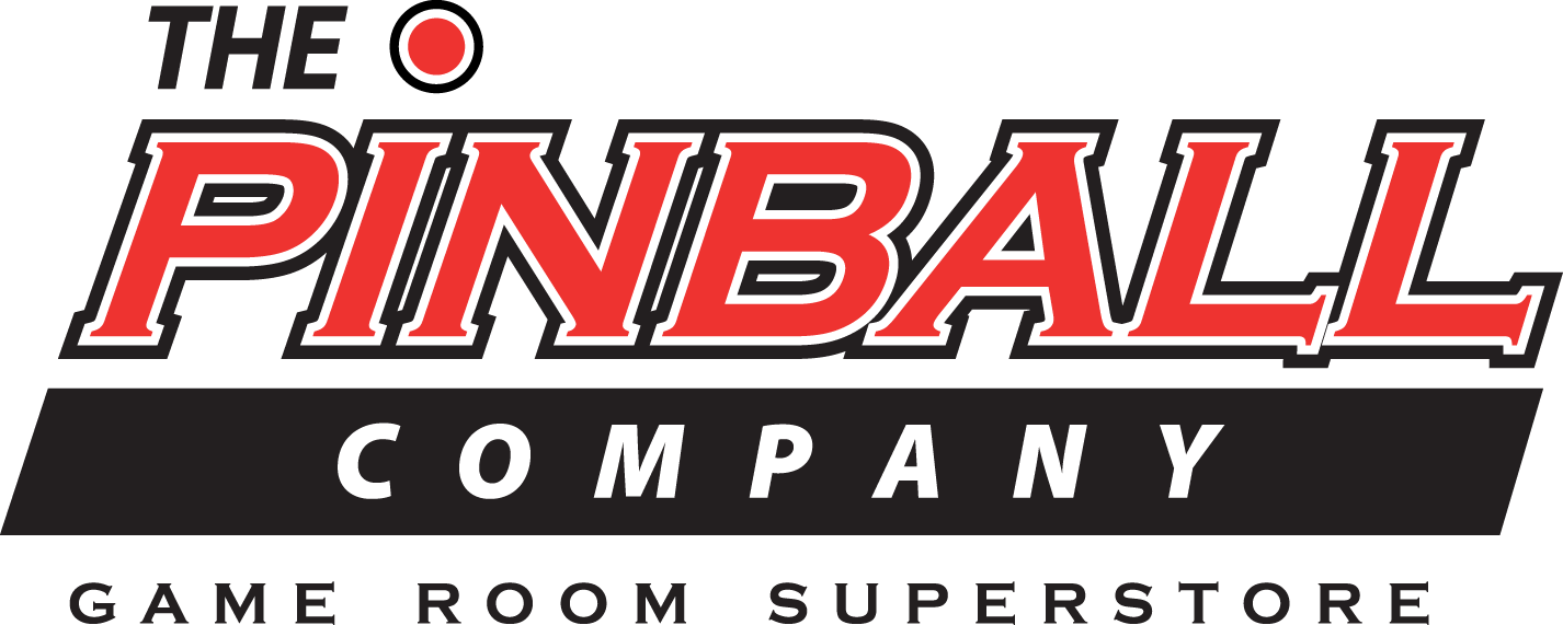 Logo for The Pinball Company. Text Logo. The Pinball Company Game Room Superstore