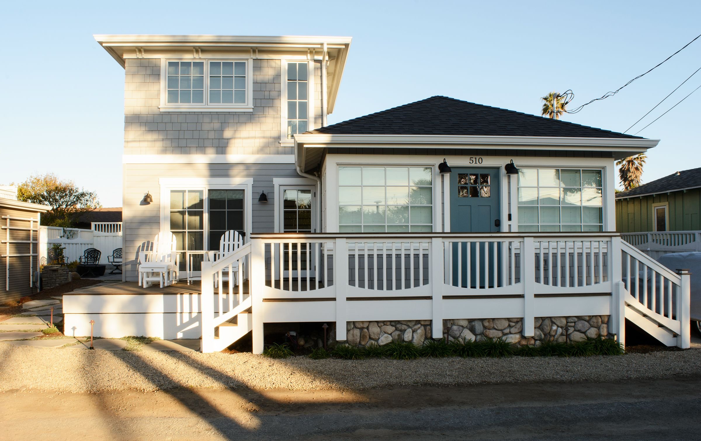 Two story addition with primary bedroom and bathroom