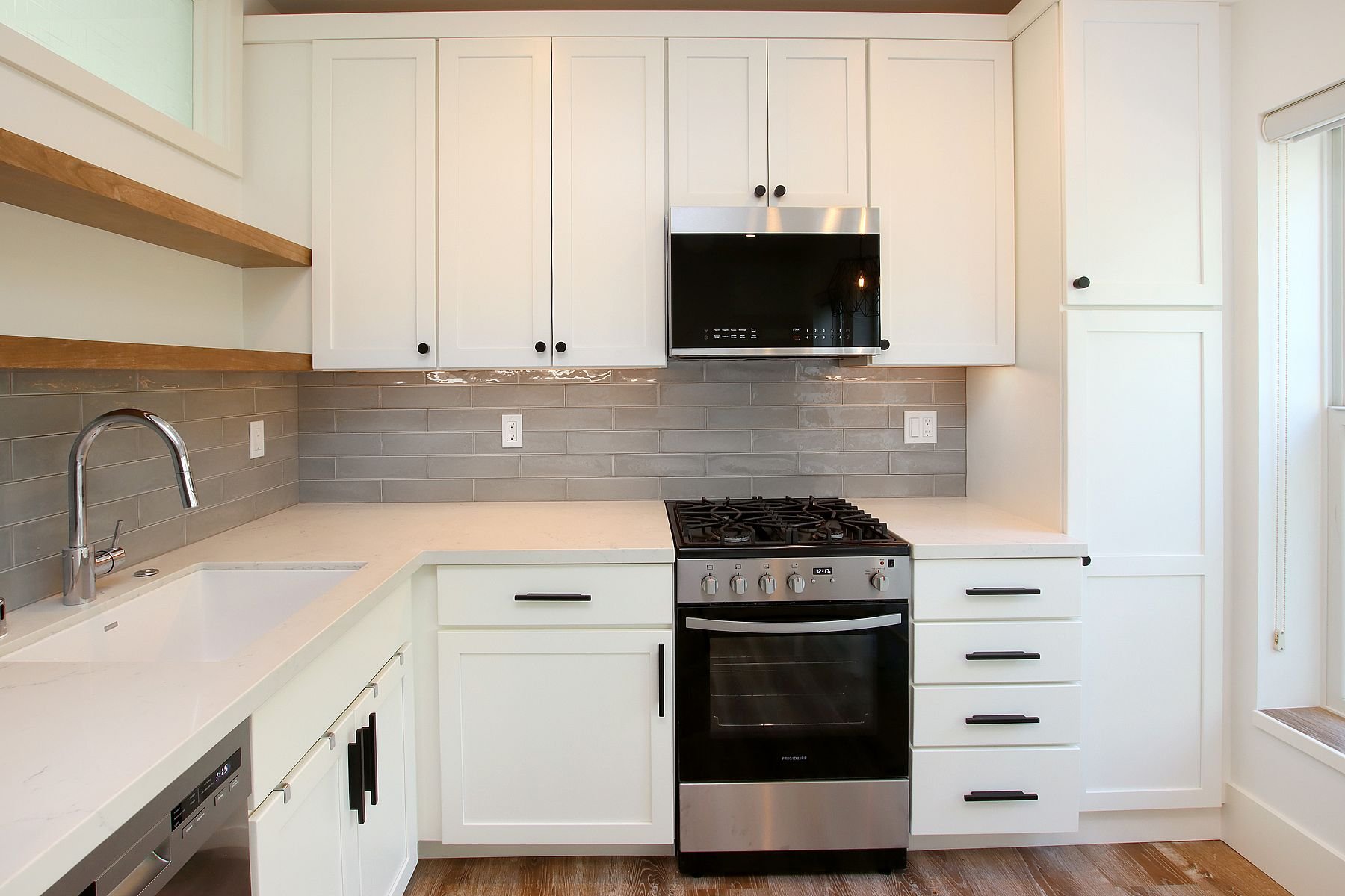 Small kitchen with storage in in-law unit ADU