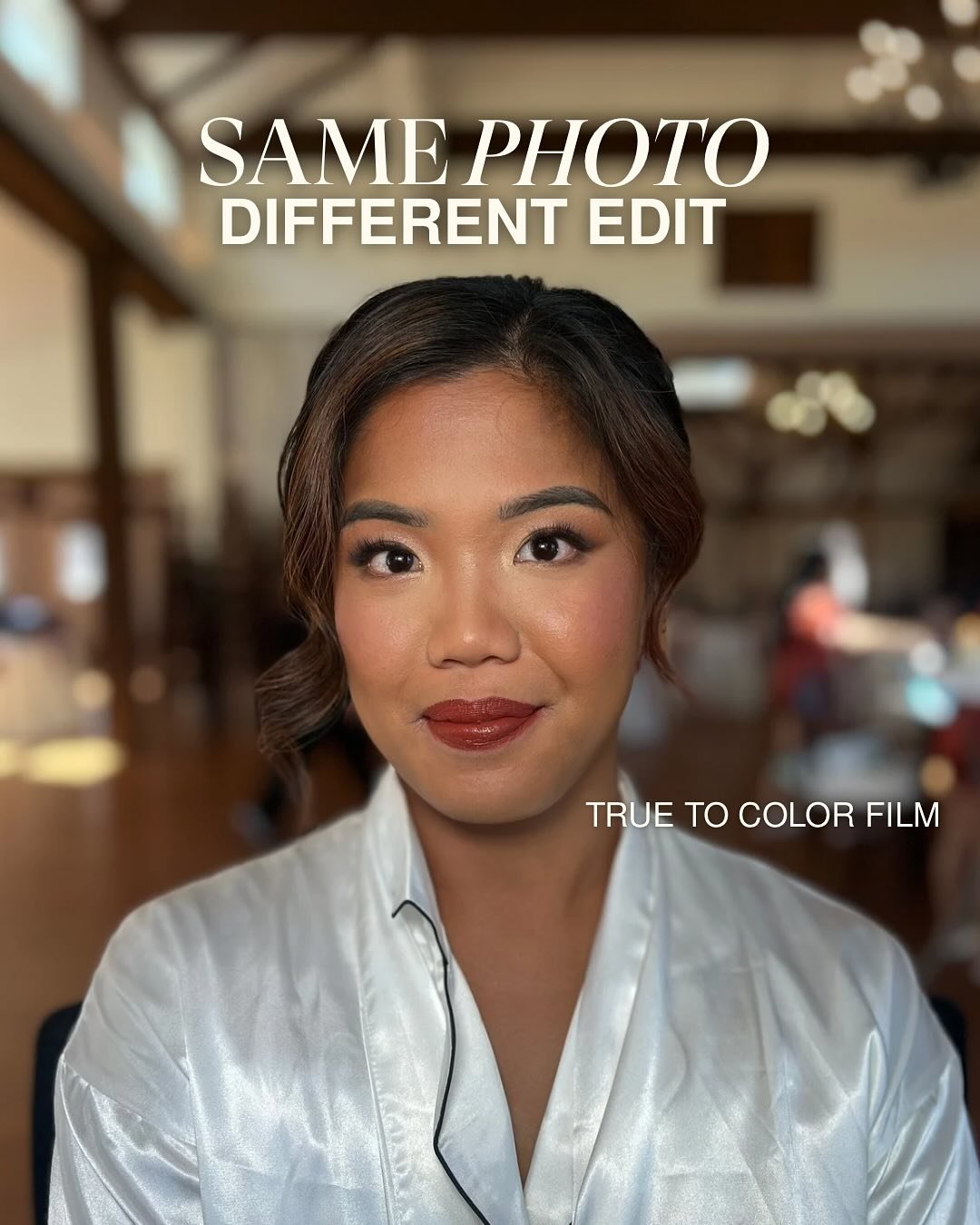 Why every Makeup Artist should know their client&rsquo;s Photographer

Welcome to our new photo series to show how one makeup look can transform under different wedding photography edits. It&rsquo;s fascinating to see how each editing style&mdash;fro