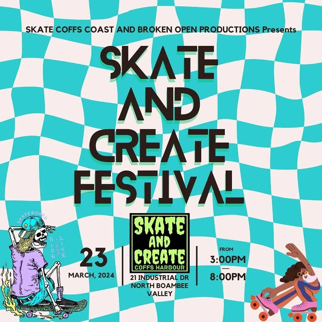 🛹 So stoked to help with @skate__and__create's first Festival! Come down for some awesome live music, skating, prizes and pop up by @upstairsbarberco 

🤘 On the line-up:
@killswitchlive
@foldingchairsmusic
@hometown__revival

🍻 BYO

$5 tickets onl