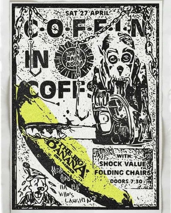 🍌 This Saturday! Get onto your tickets, don't wait for the door this one! 

Been hangin' to see @coffin_aus for ages, if ya don't know them already chuck 'em on now and give them a listen. 

Tix in bio. 

#coffs #coffsharbour #coffscoast #midnorthco