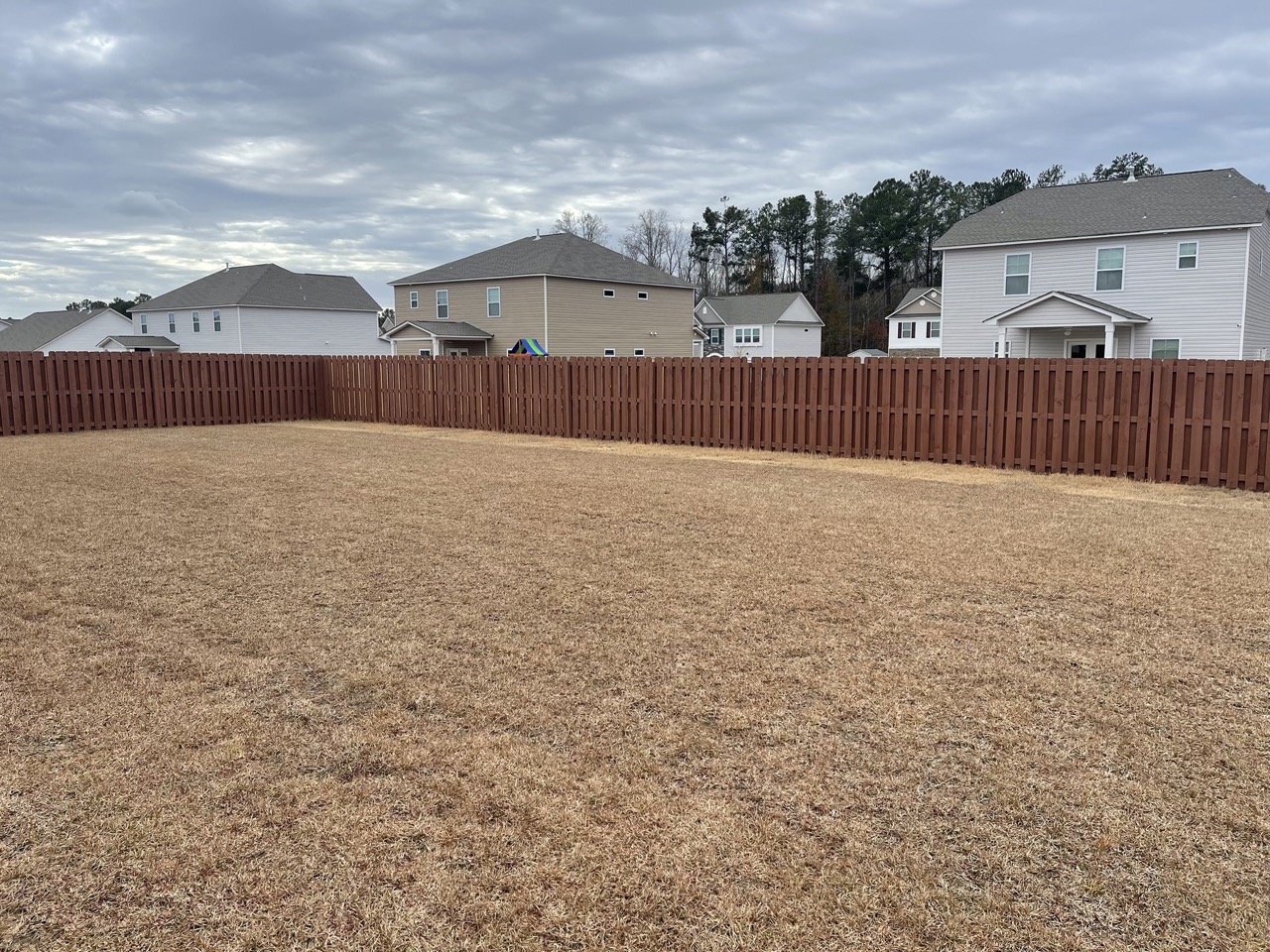 brown fence stain