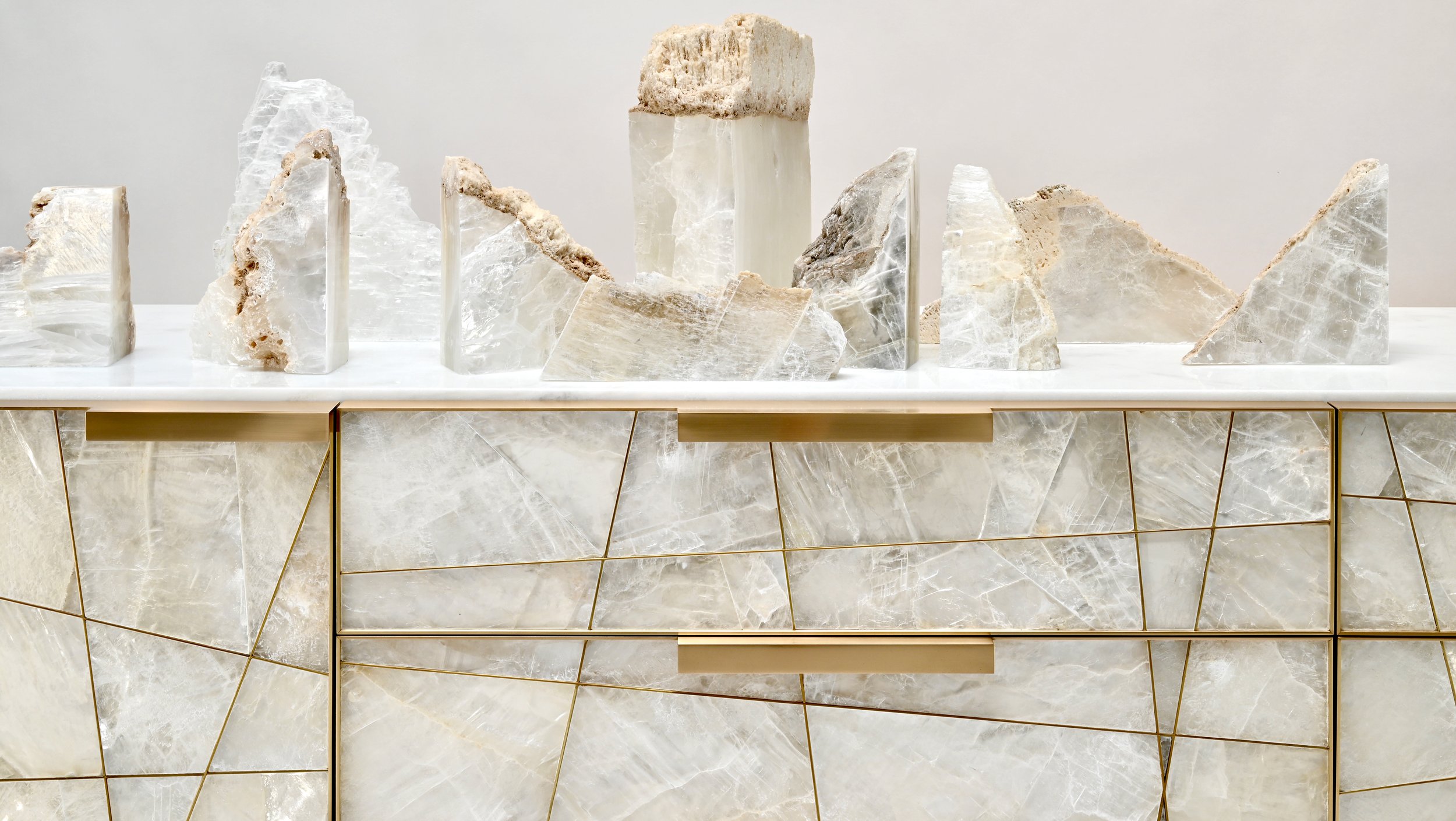 Mosaic Console Selenite and Bronze Newell Design Detail.jpg