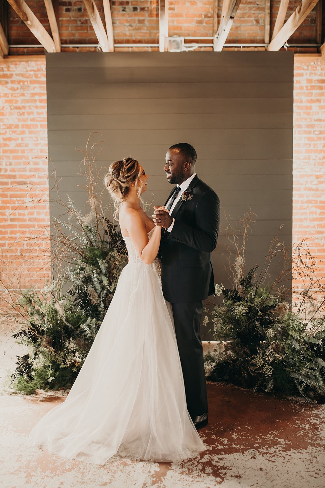 dark wedding ceremony