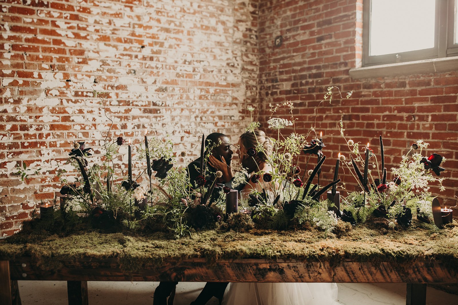 dark moss table runner
