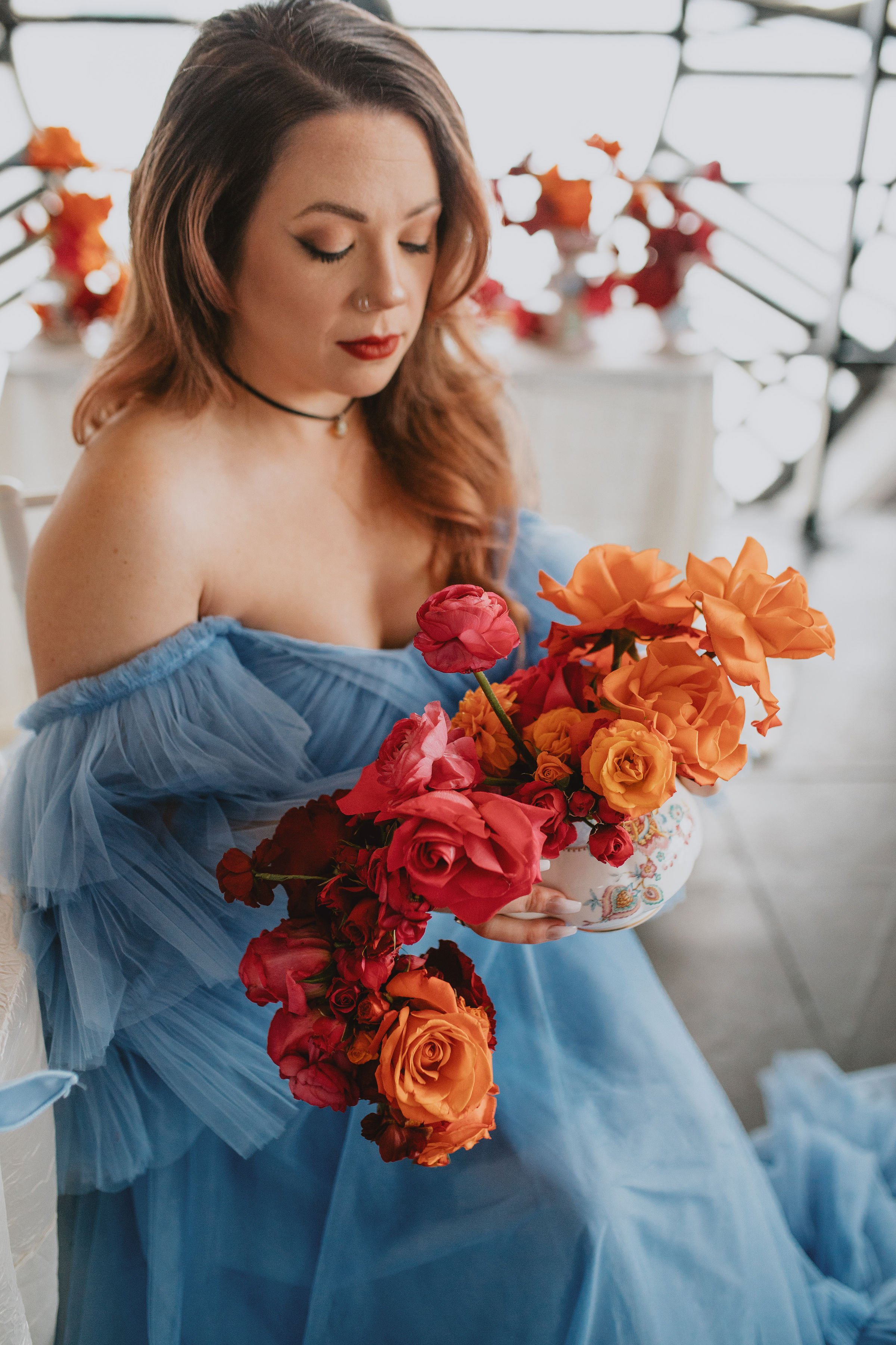 teapot bouquet