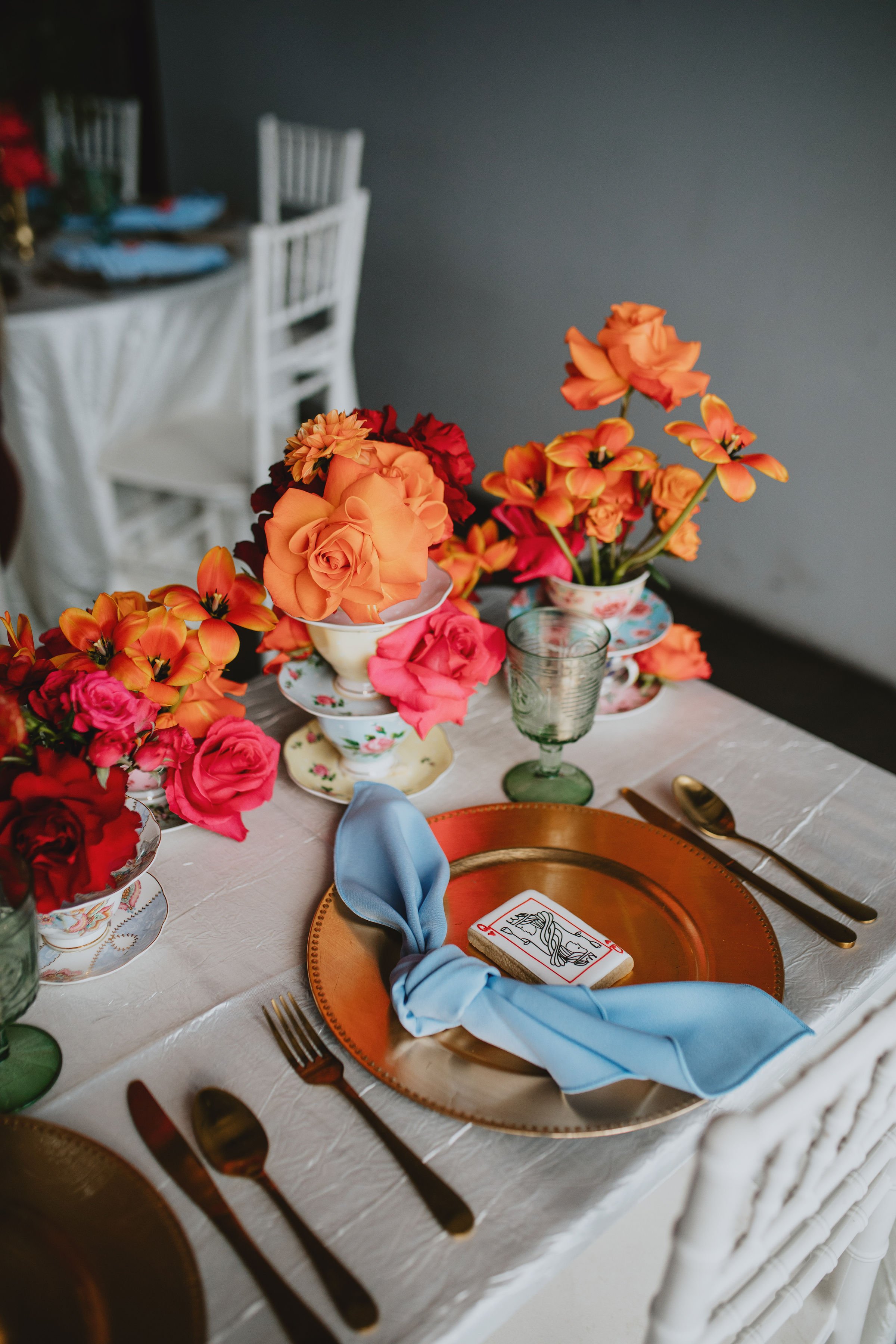 tea cup centerpiece