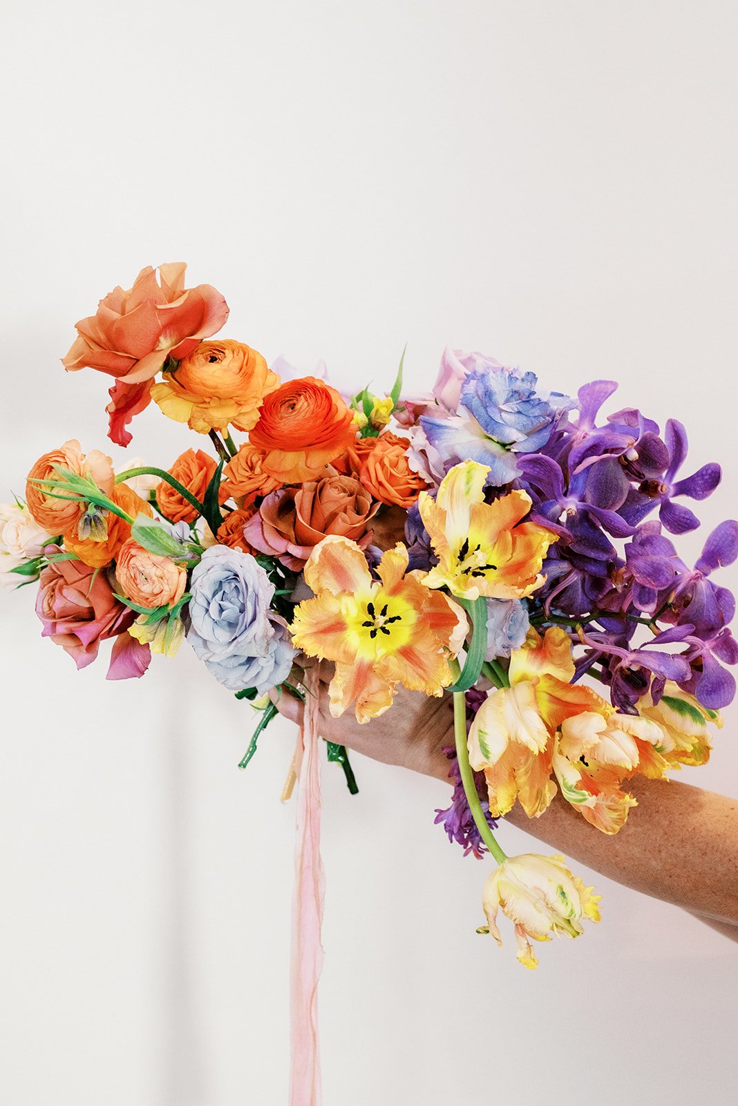 colorful wedding bouquet