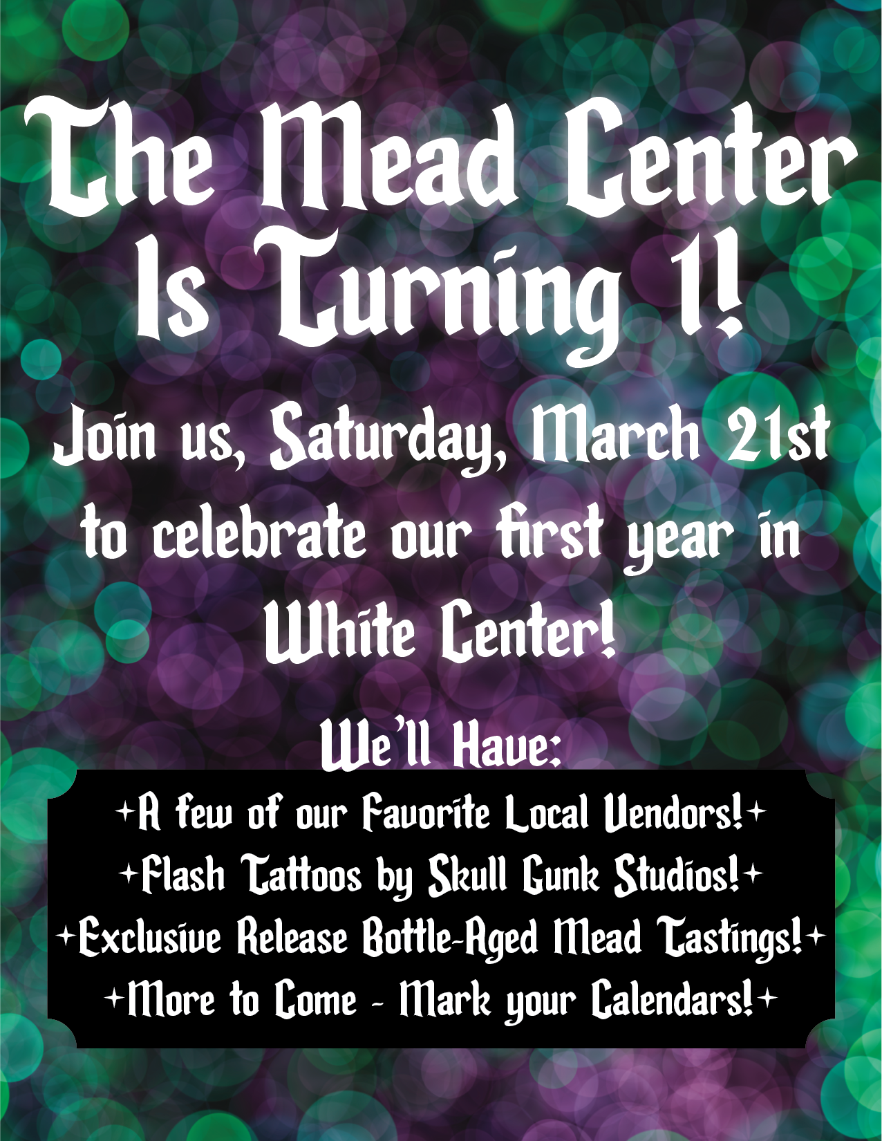 1 Year anniversary Party