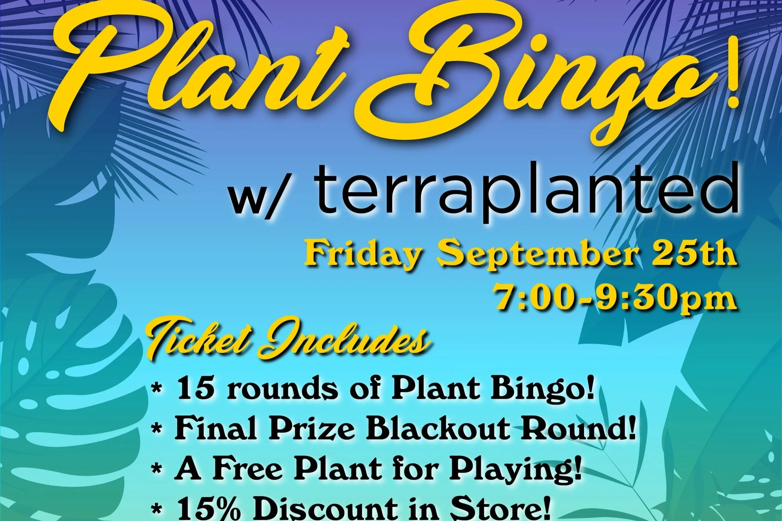 Plant Bingo with Terraplanted