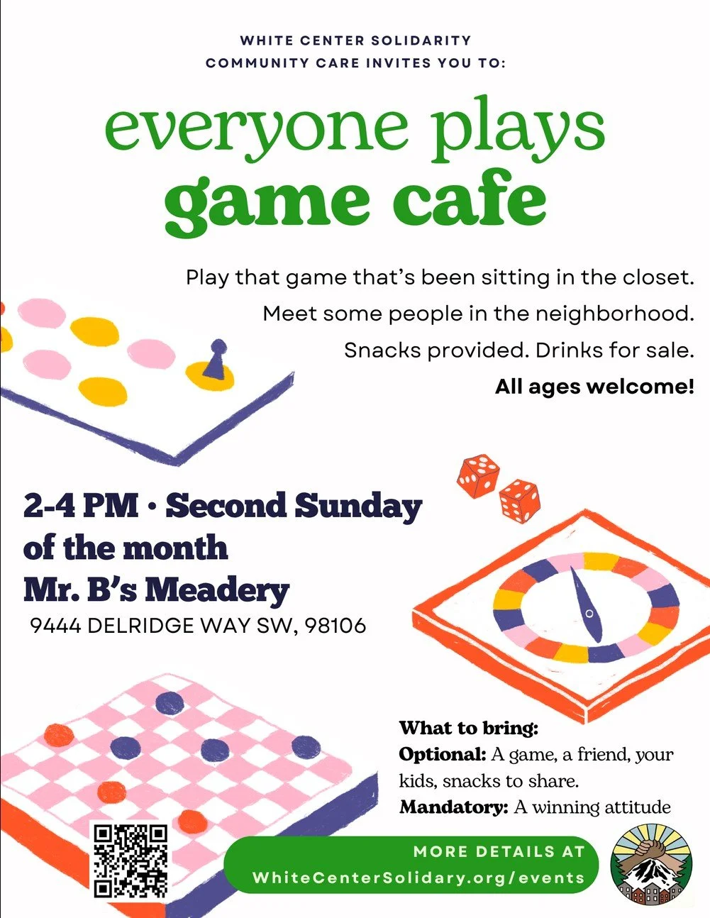 Everyone Plays Game Cafe by White Center Solidarity
