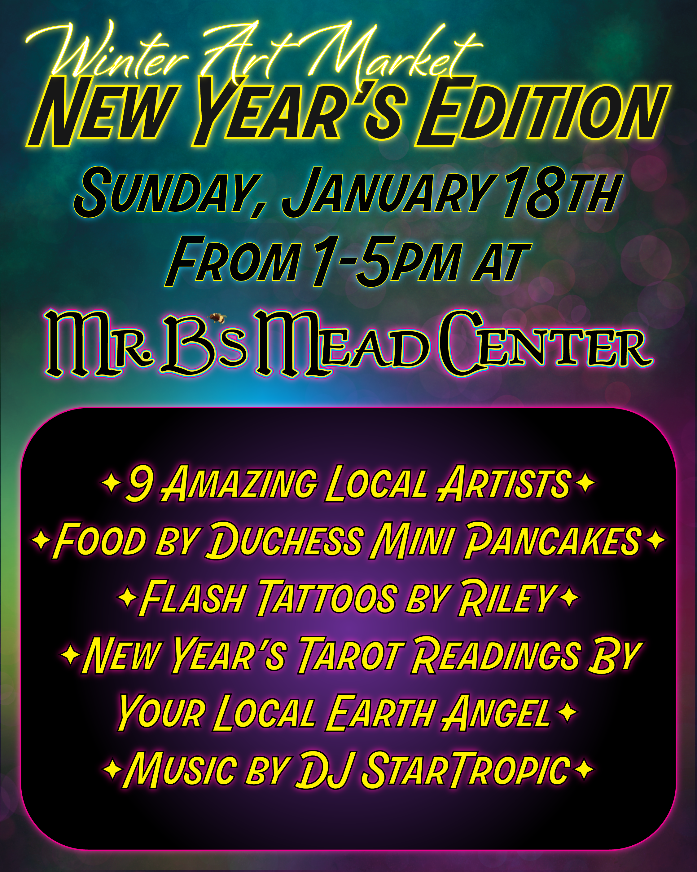 New Year's Art Market at Mr. B's Mead Center