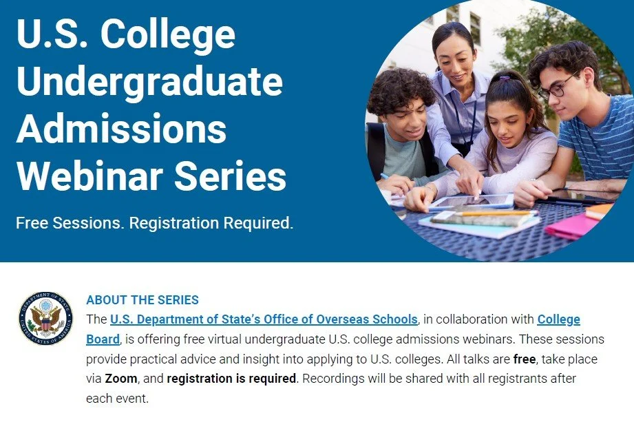 2025 U.S. College Undergrad Admissions Webinar Series- College Board
