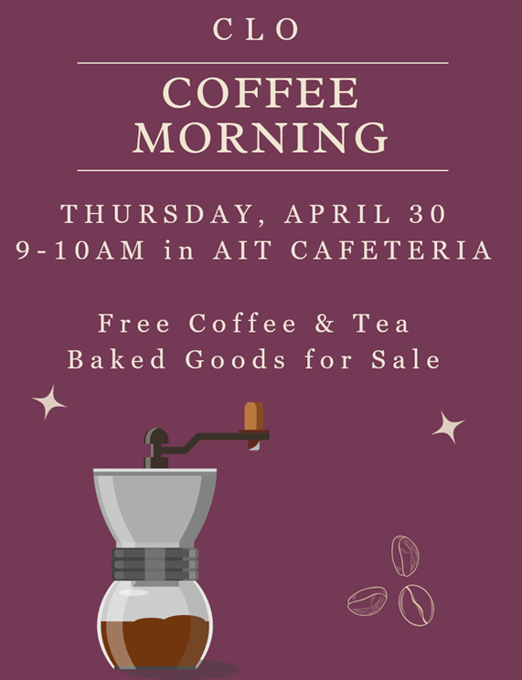 CLO Coffee Morning - April