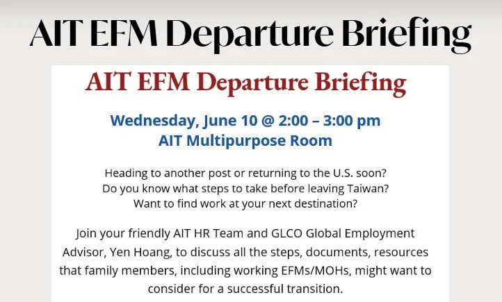 AIT EFM Departure Briefing