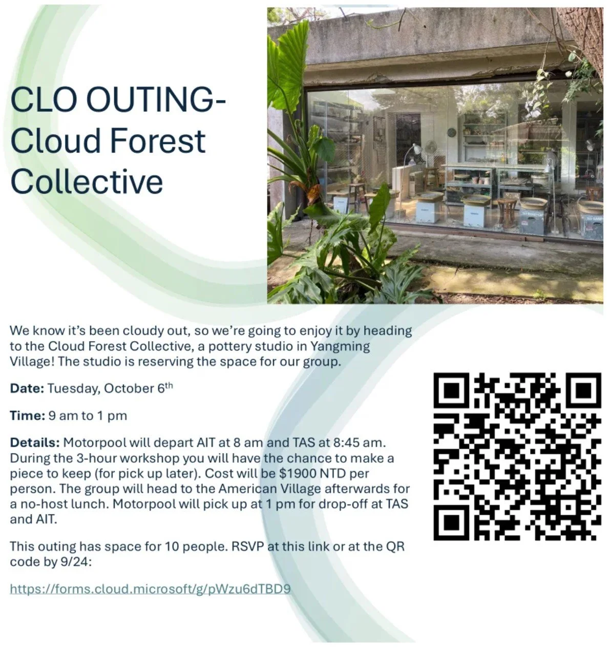 🏺 CLO Outing: Cloud Forest Collective Pottery Workshop