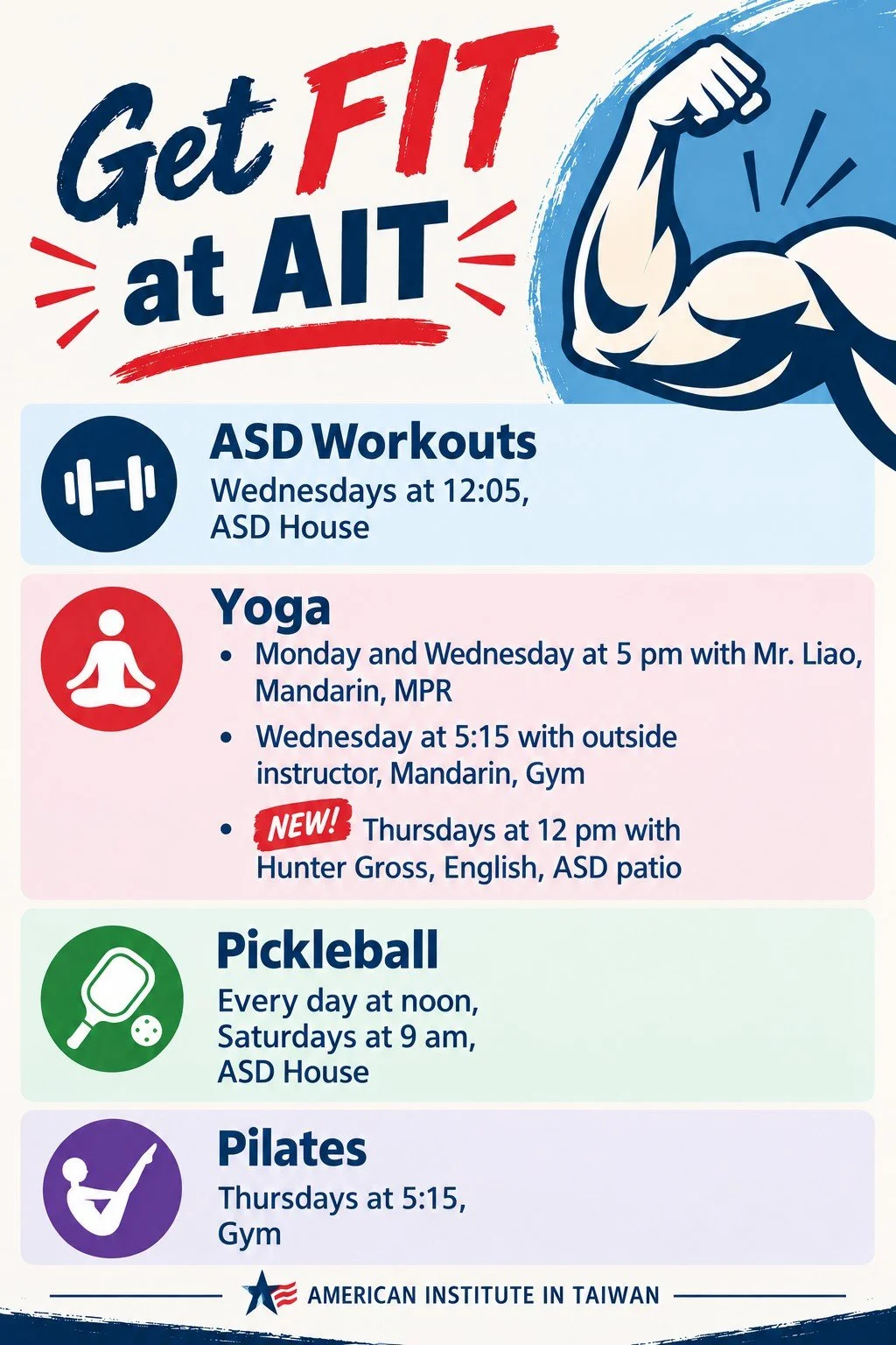 Get Fit at AIT!! 