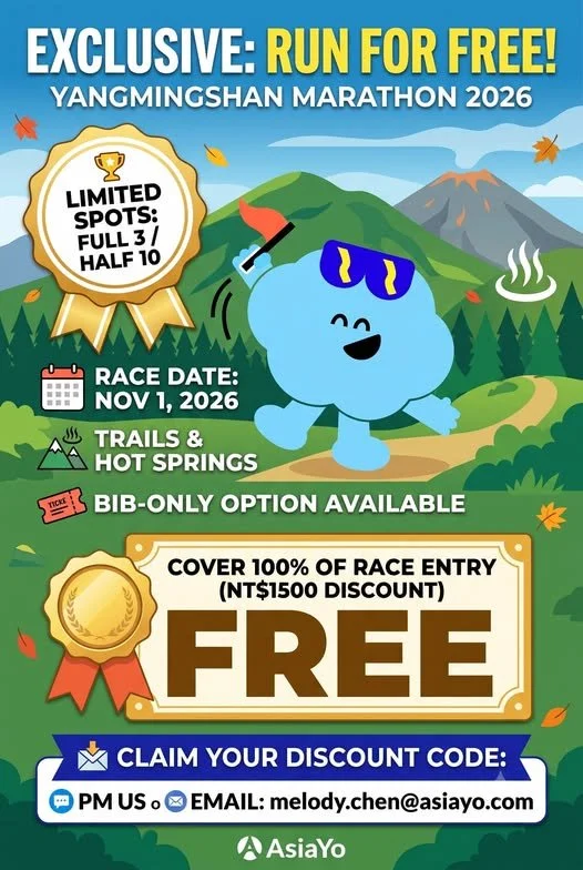 ( Act fast!! few spots left ) Yangmingshan Marathon for free - Taipei