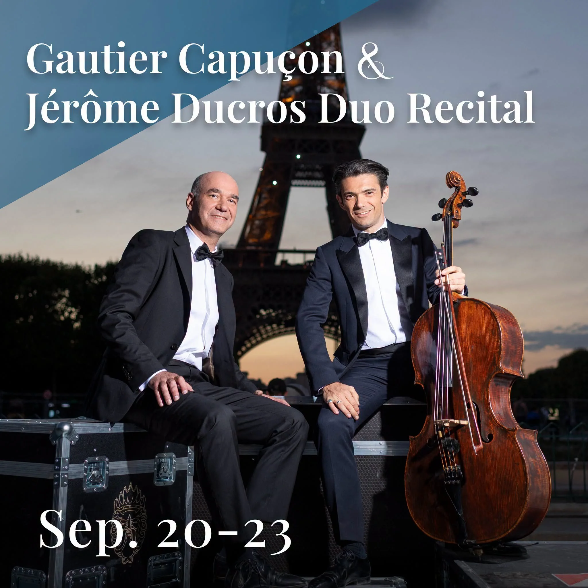 Gautier Capuçon &amp; Jérôme Ducros September 2026 Taiwan Tour - Taipei &amp; Kaohsiung