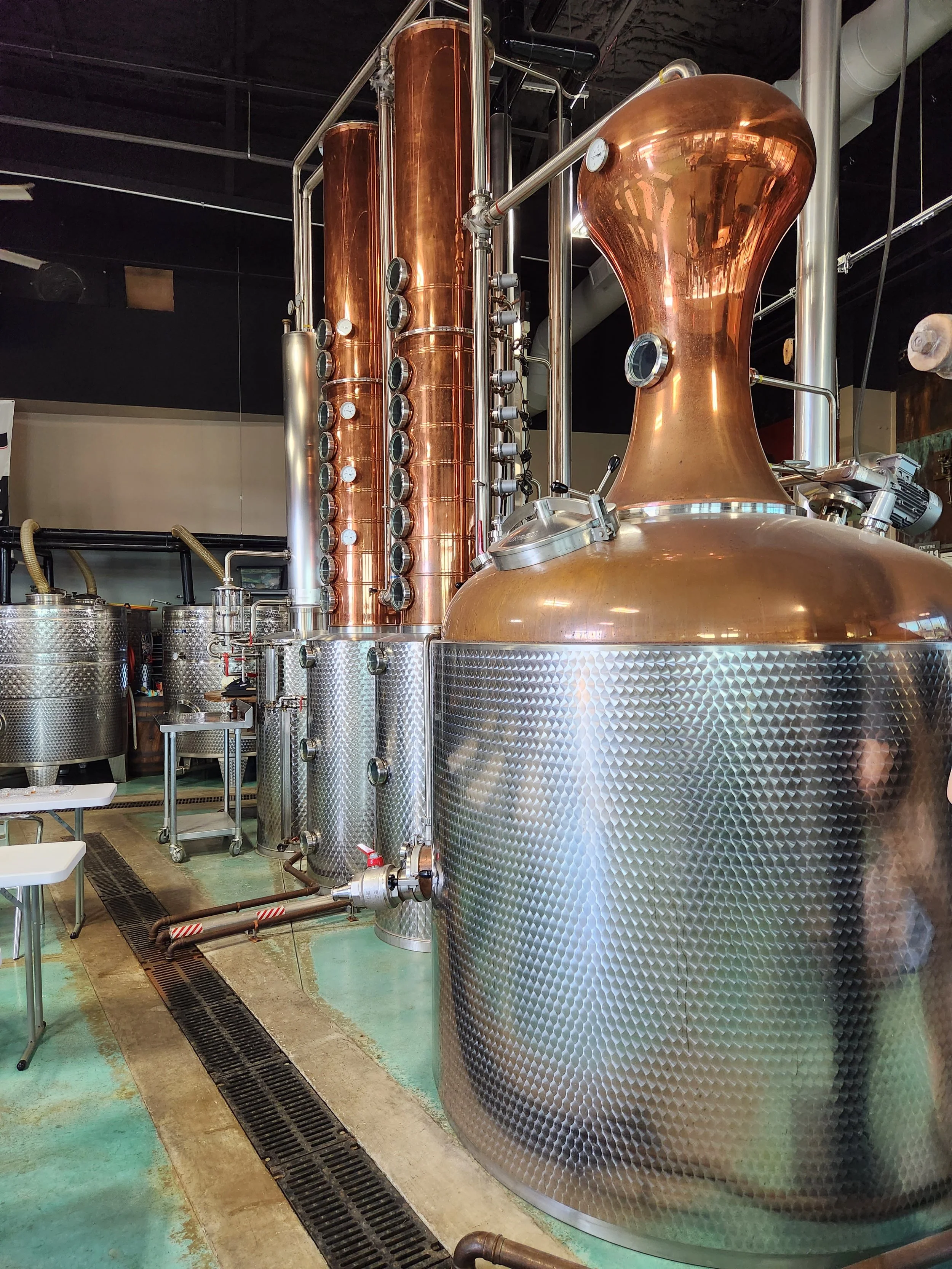 Copper Pot still at IronRoot Republic Distilling.