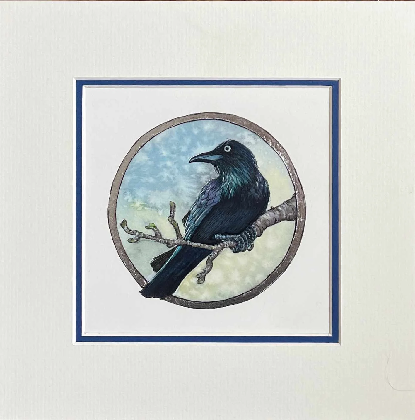 'Perched Jackdaw' - SOLD