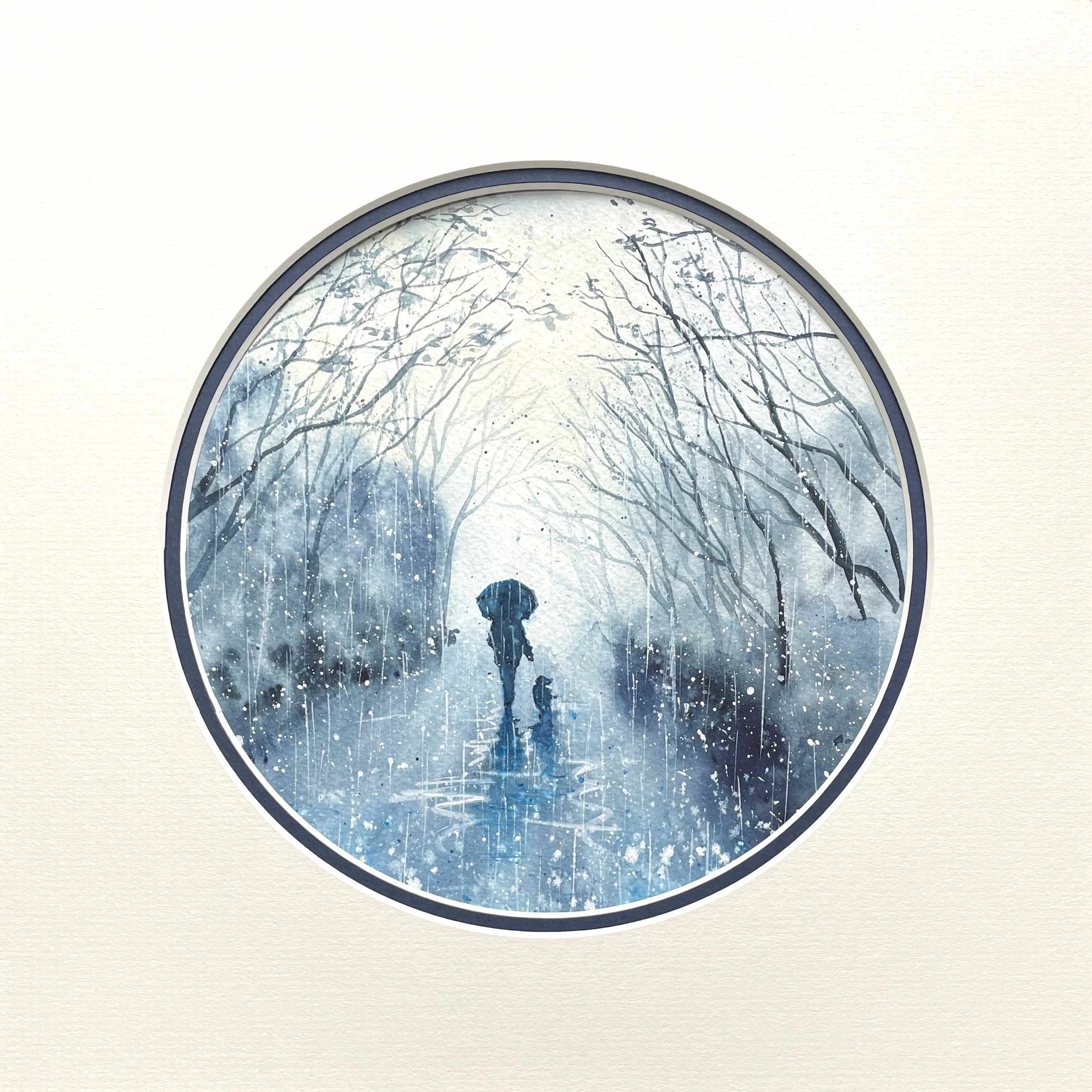 'A Walk in the Rain' - For Sale - (click to open)