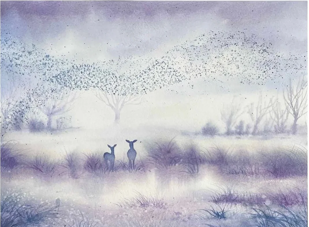 'Bushy Park Murmuration' - For Sale (click to open)