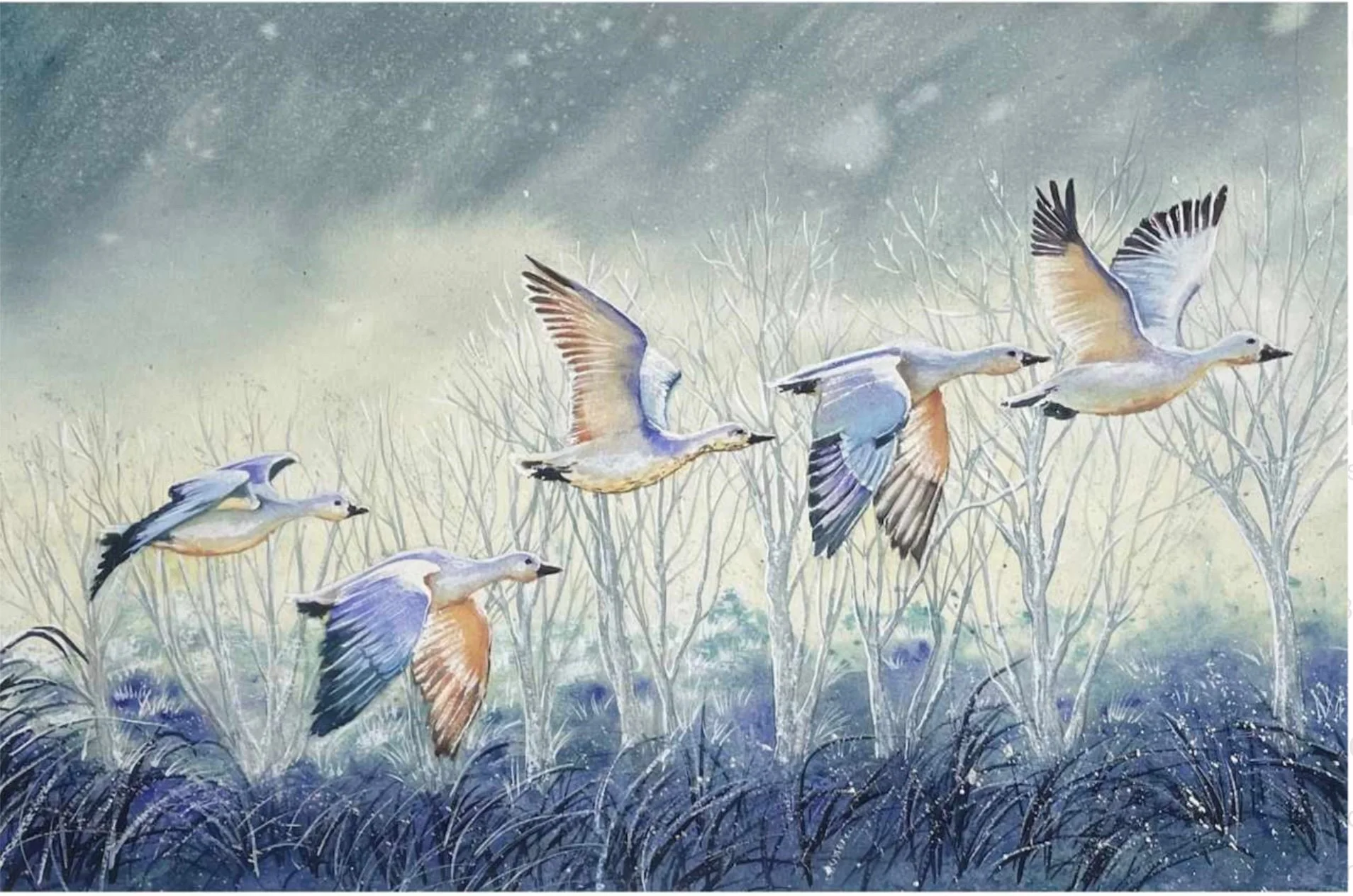 Winter Geese - For Sale (click to open)