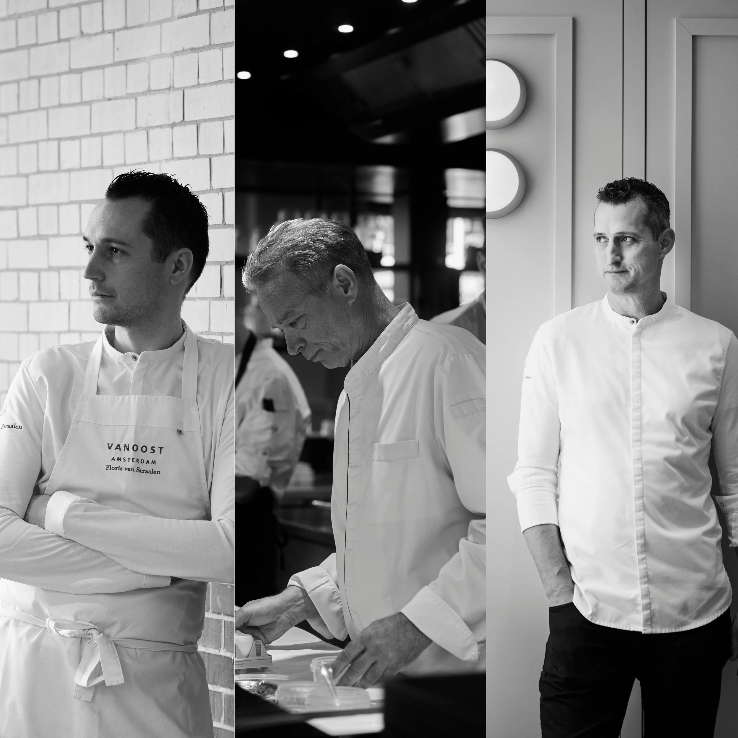 Floris van Straalen, drie-sterren chef Jannis Brevet en Paul de Grootte