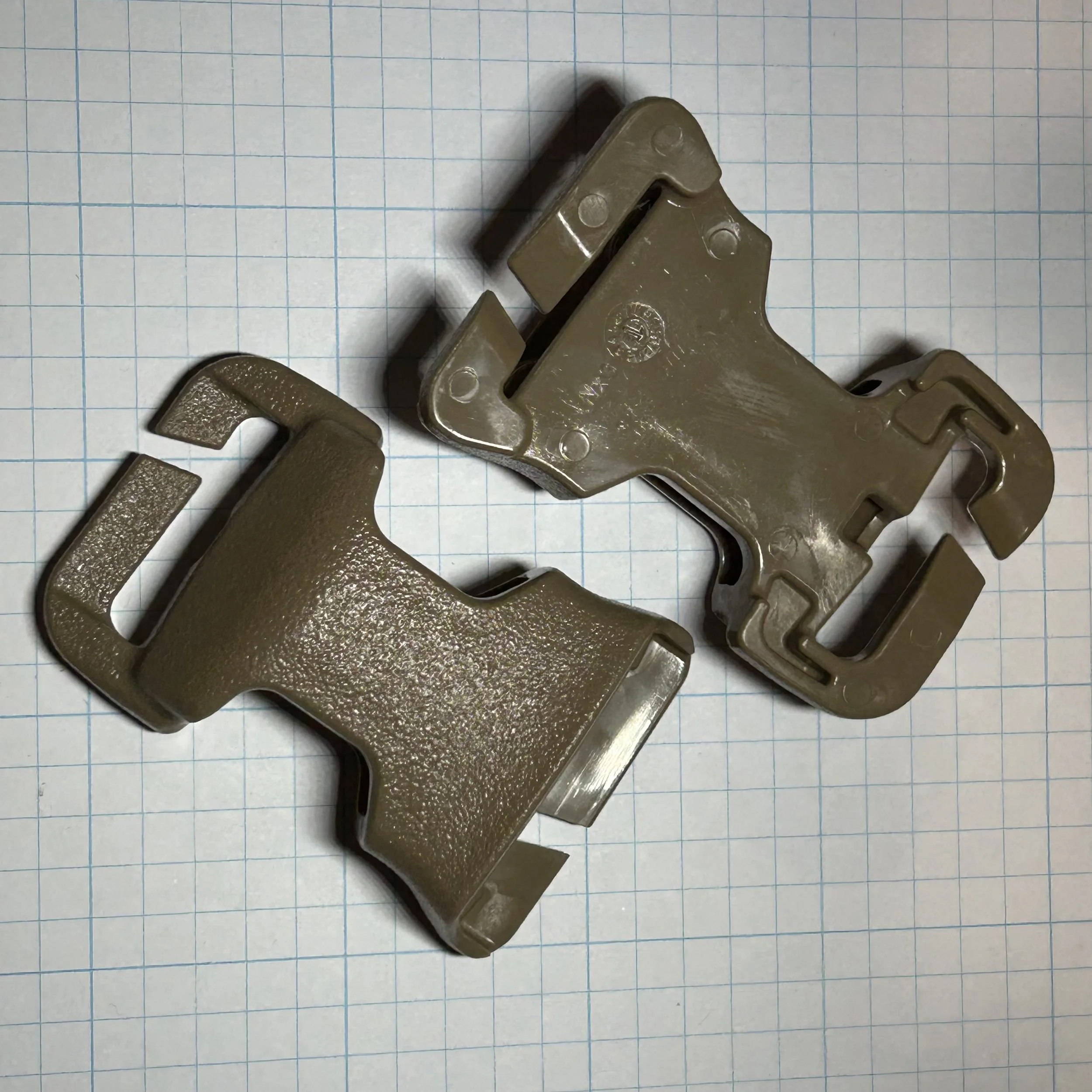 ITW Heavy Duty Buckle GT QASM 25mm Khaki