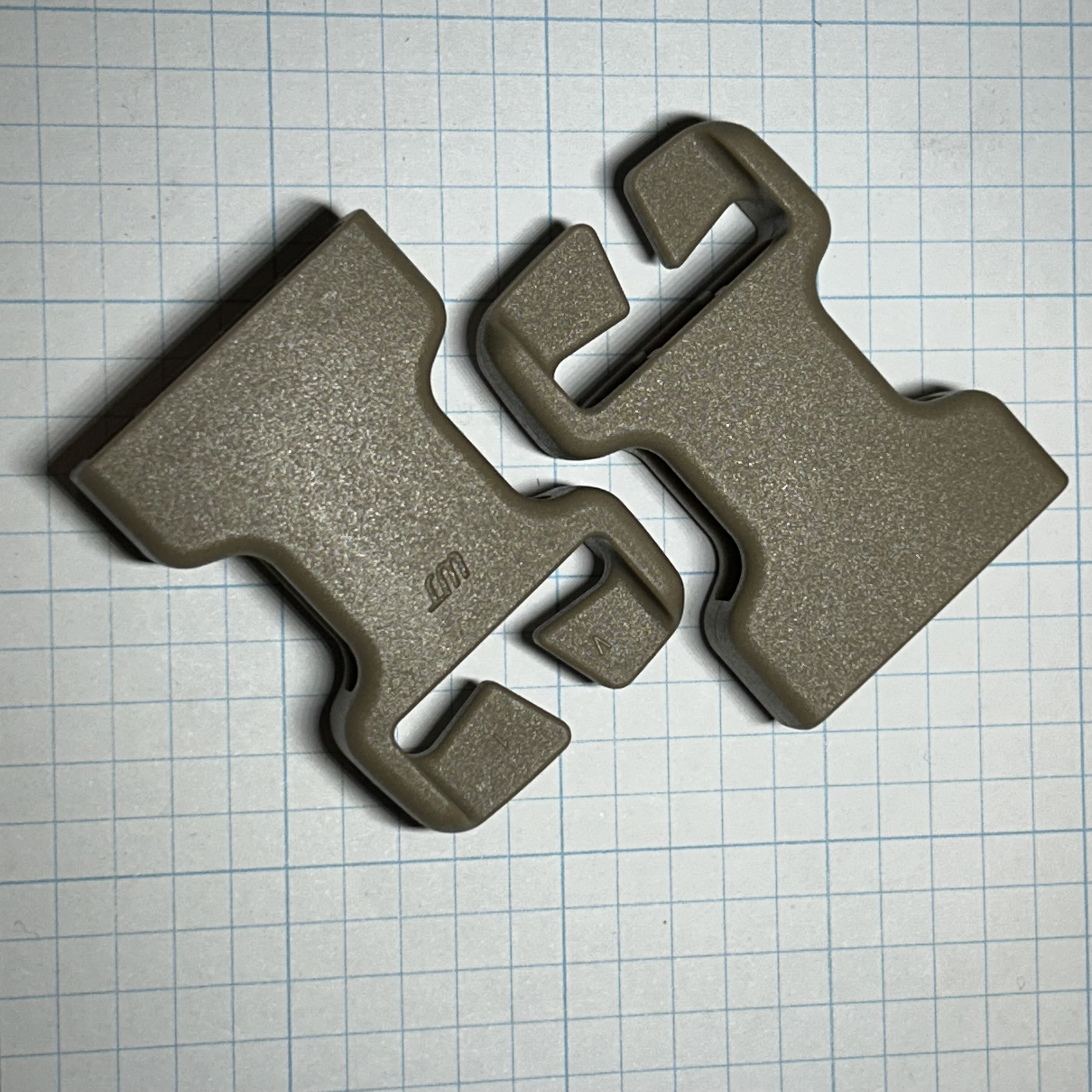 Woojin Heavy Duty Buckle NT SR 25mm Female QA Tan