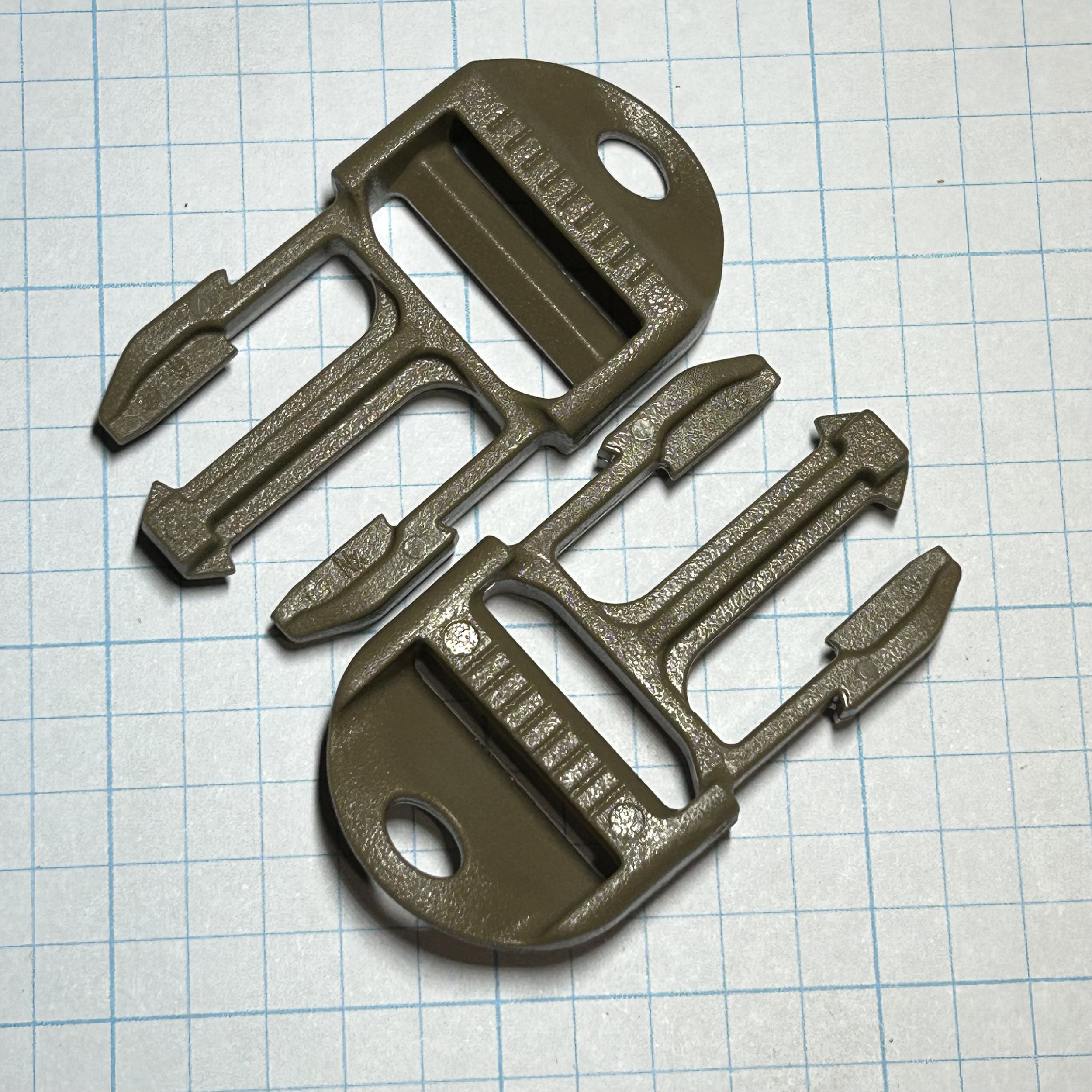 ITW Heavy Duty Buckle GTSR 20mm Male Ladderlock Khaki