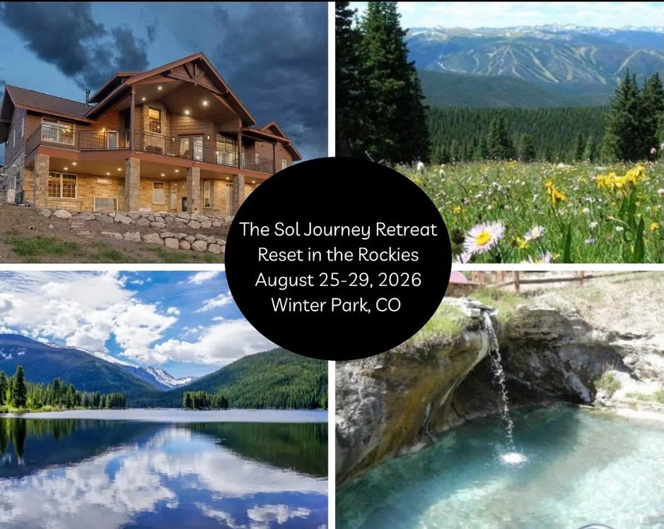 ✨Announcing The Sol Journey 2026 Retreats ✨

While Charleston is home, the Rocky Mountains have always held a piece of my heart. My roots run deep there and I can&rsquo;t wait to co-host this one with Marty Cowan (@tabletotrail ) in her home state o