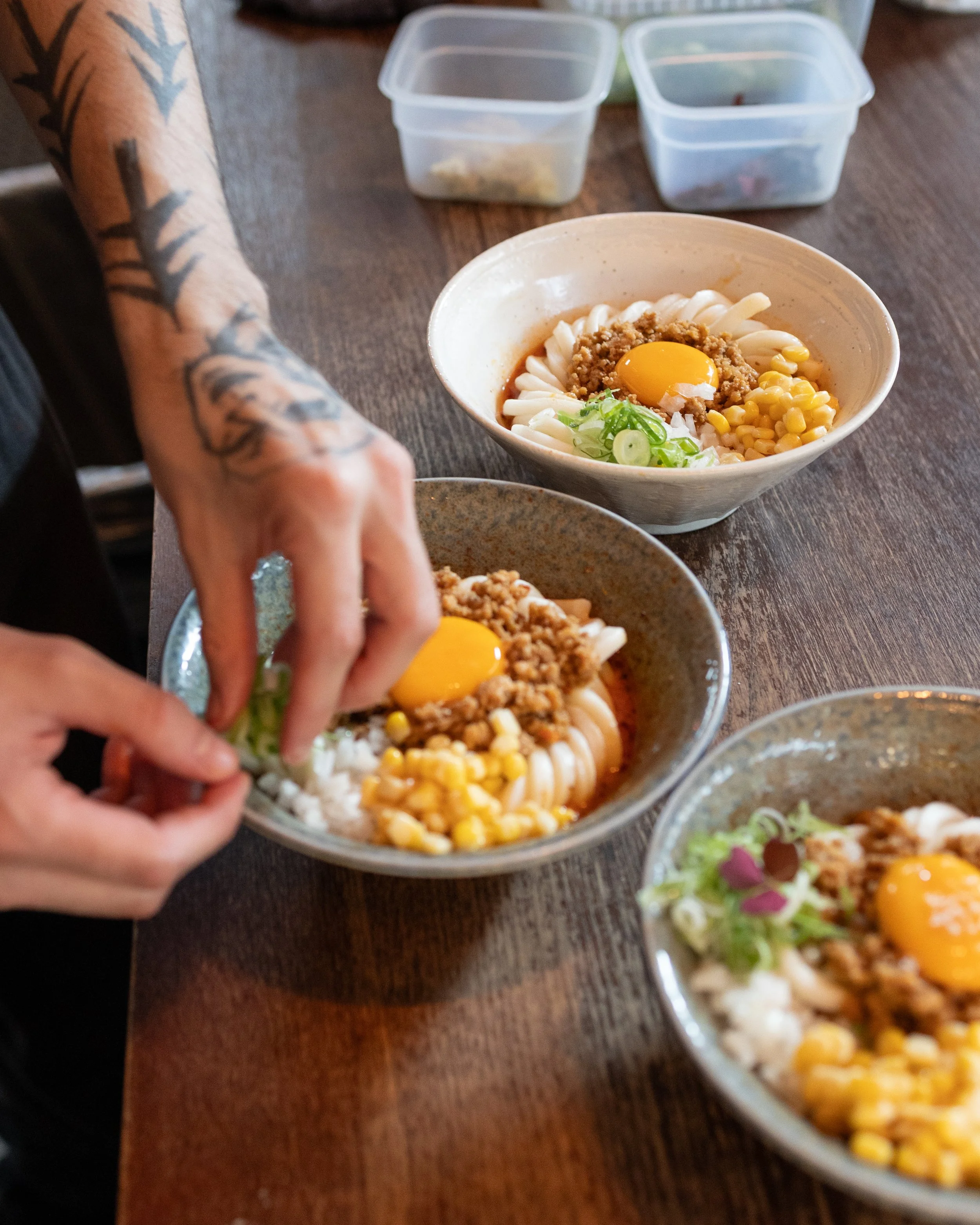 Japansk-inspirert mat fra Tomodomo servert under Tullinfest