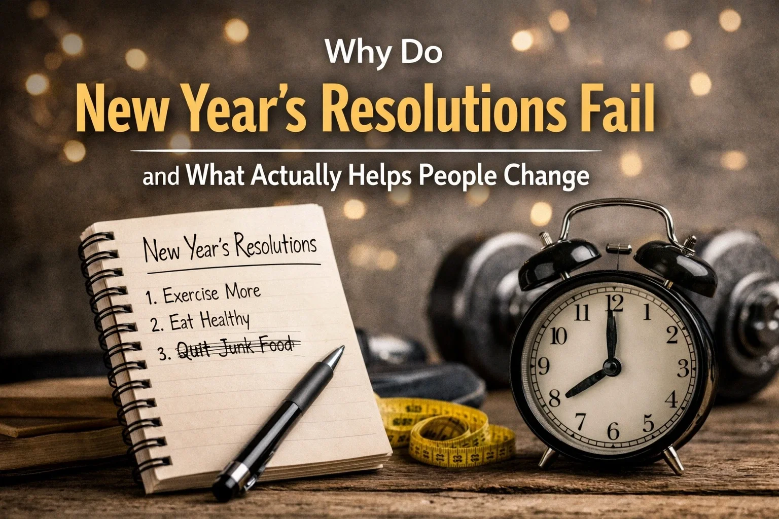 Why Do New Year’s Resolutions Fail And What Actually Helps People Change