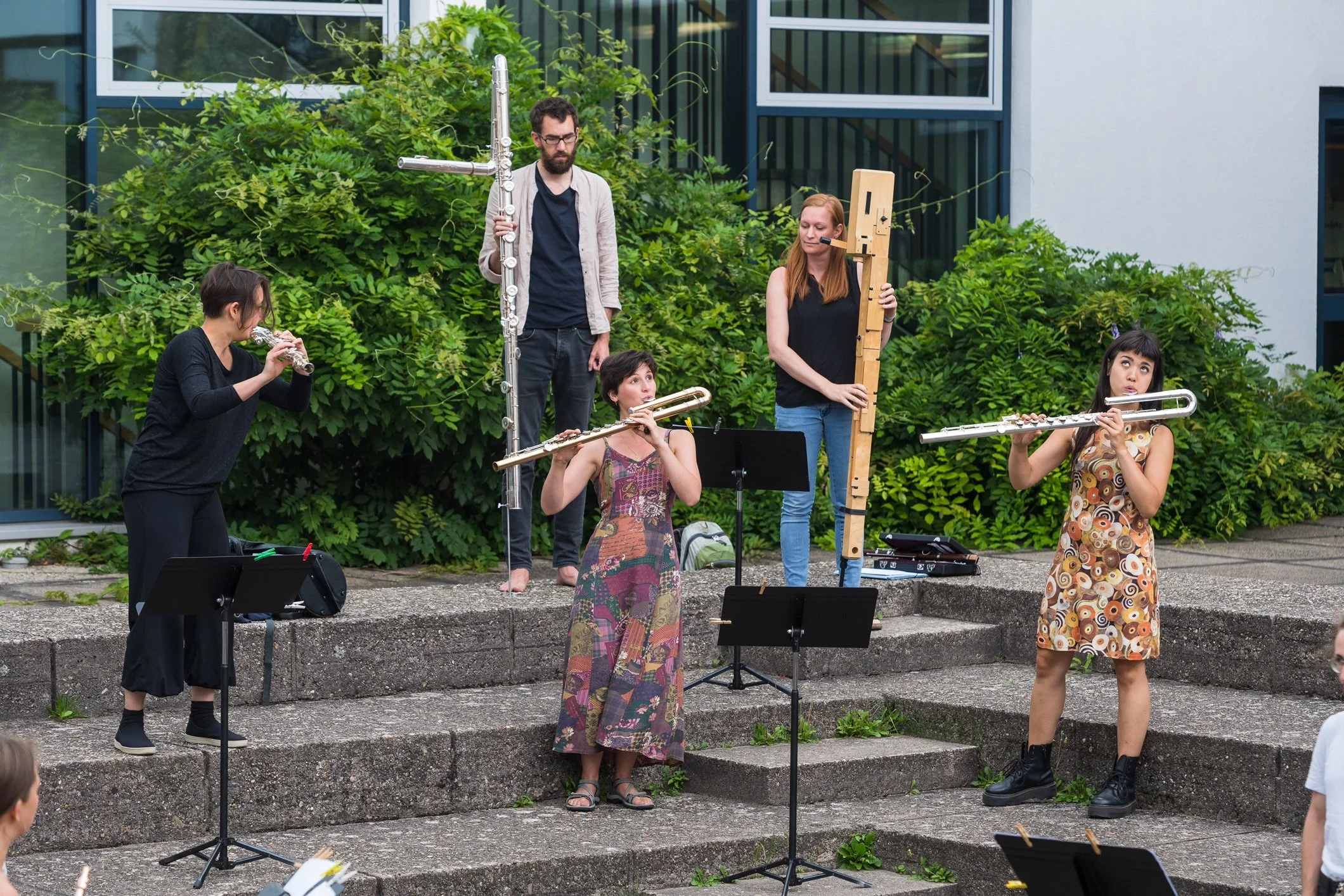 Rehearsal at Darmstadt 2021. Photo: Kristof Lemp.