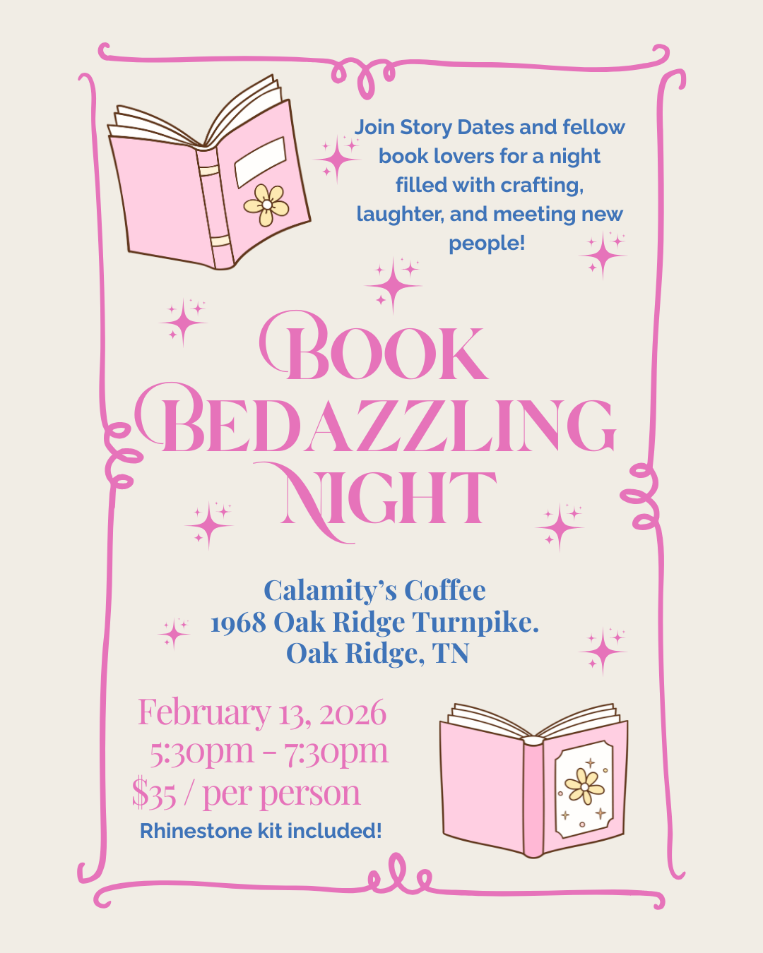 Book Bedazzling Night