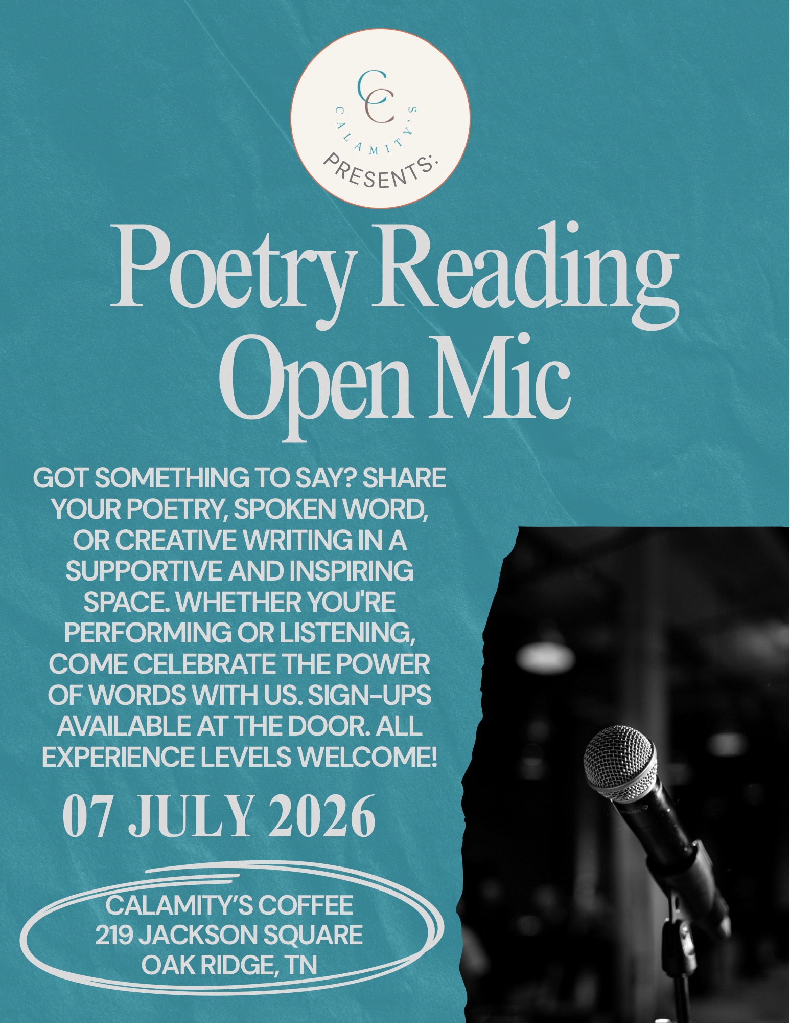 Poetry Open Mic Night with John C Mannone