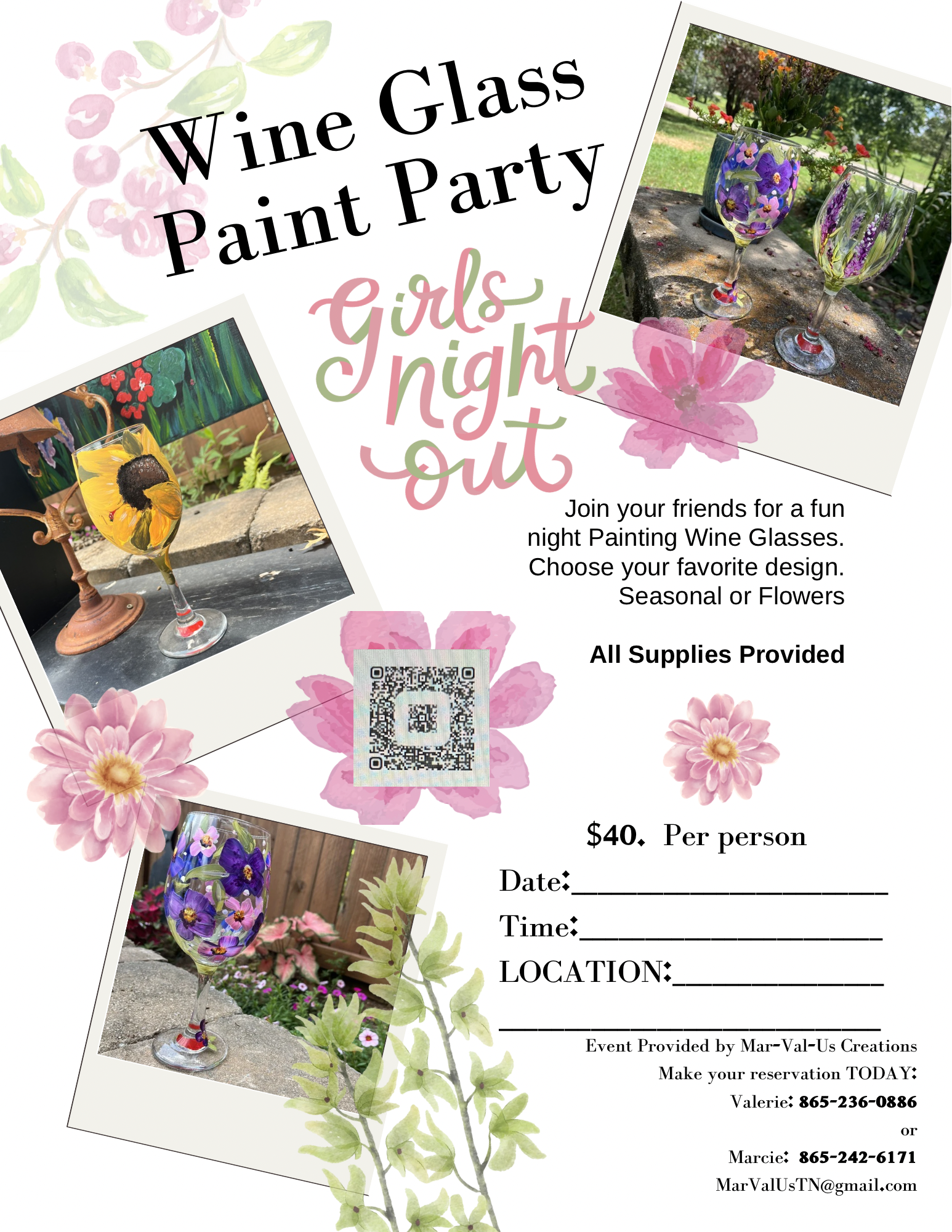 Wine Glass Paint Party